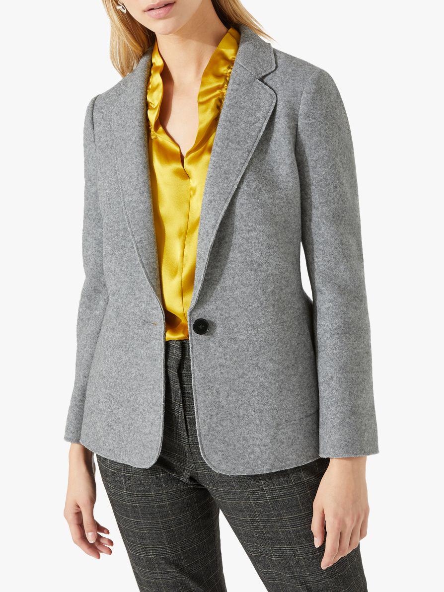 jigsaw double knit raw edge jacket