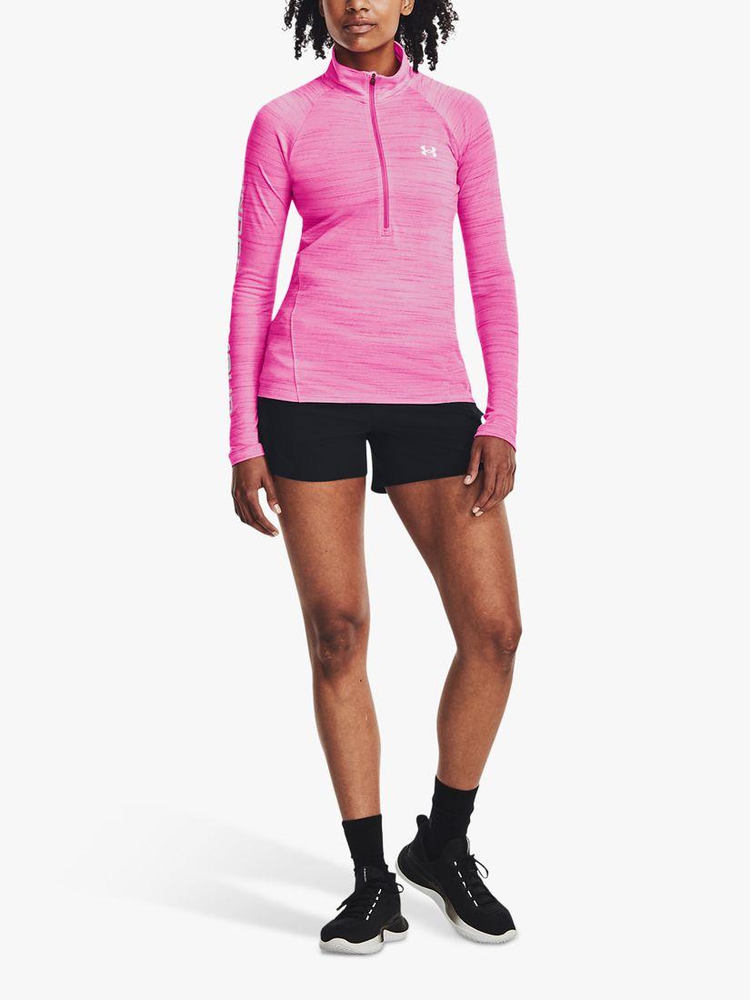 Pink long sleeve under armour deals