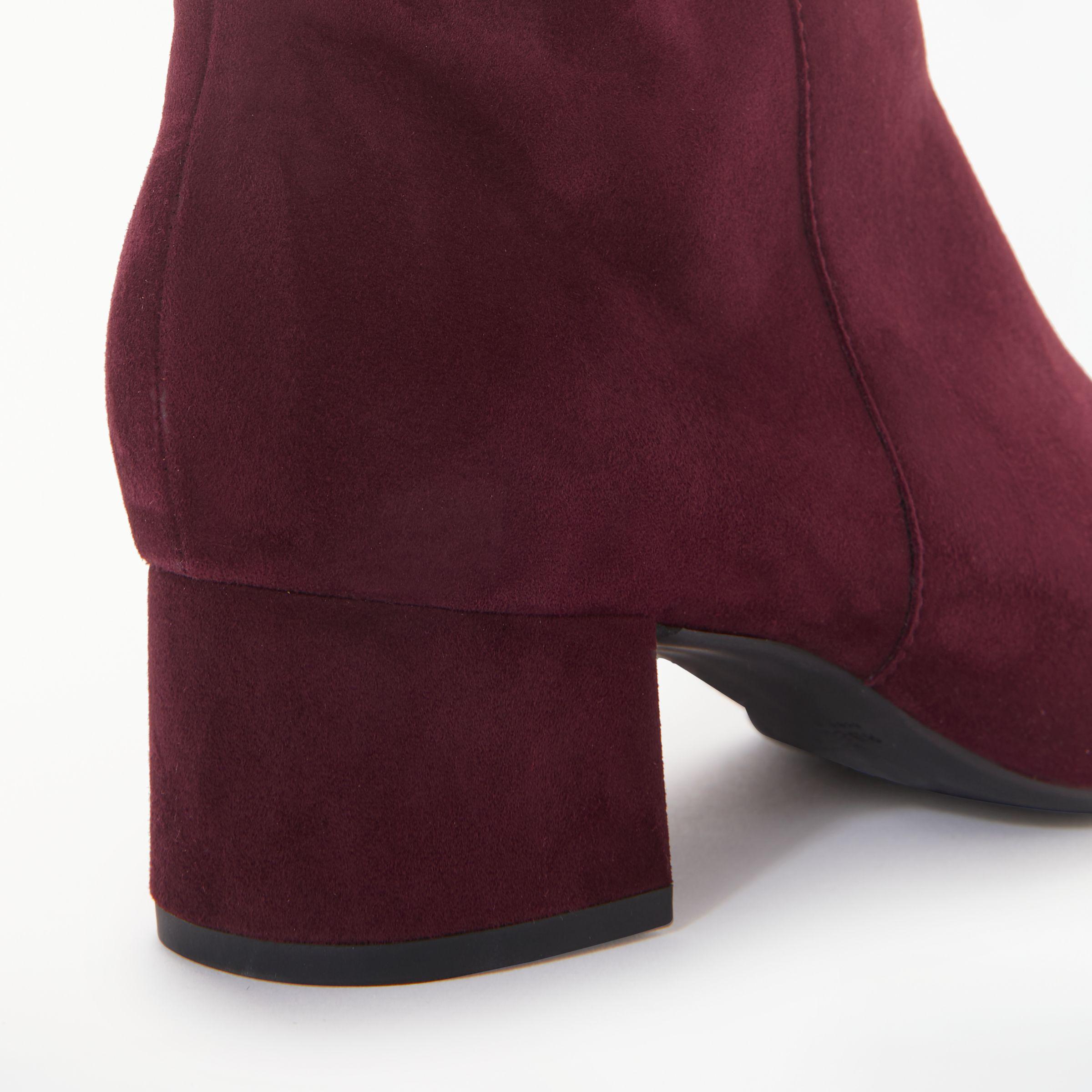 Tamina Bow Tie Block Heeled Ankle Boots 
