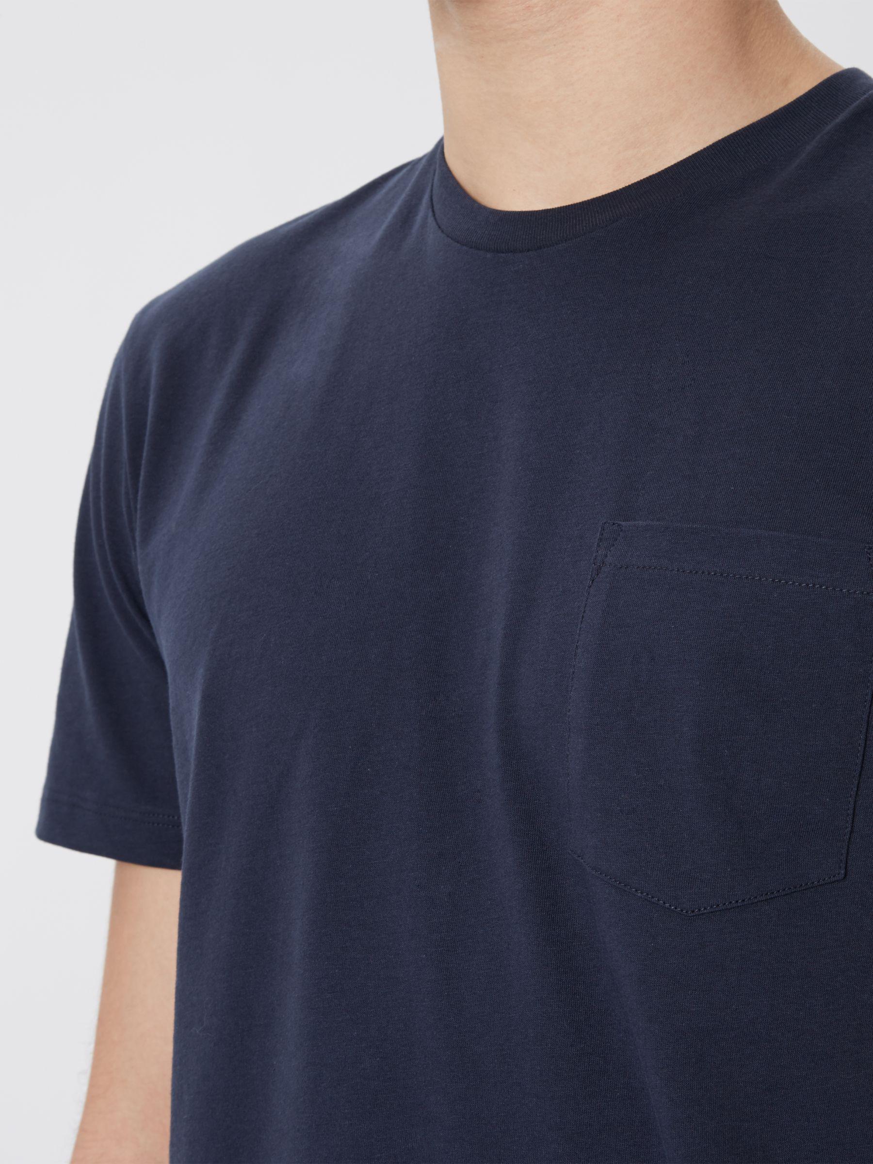 Jaeger Organic Cotton T-shirt in Navy (Blue) for Men - Lyst