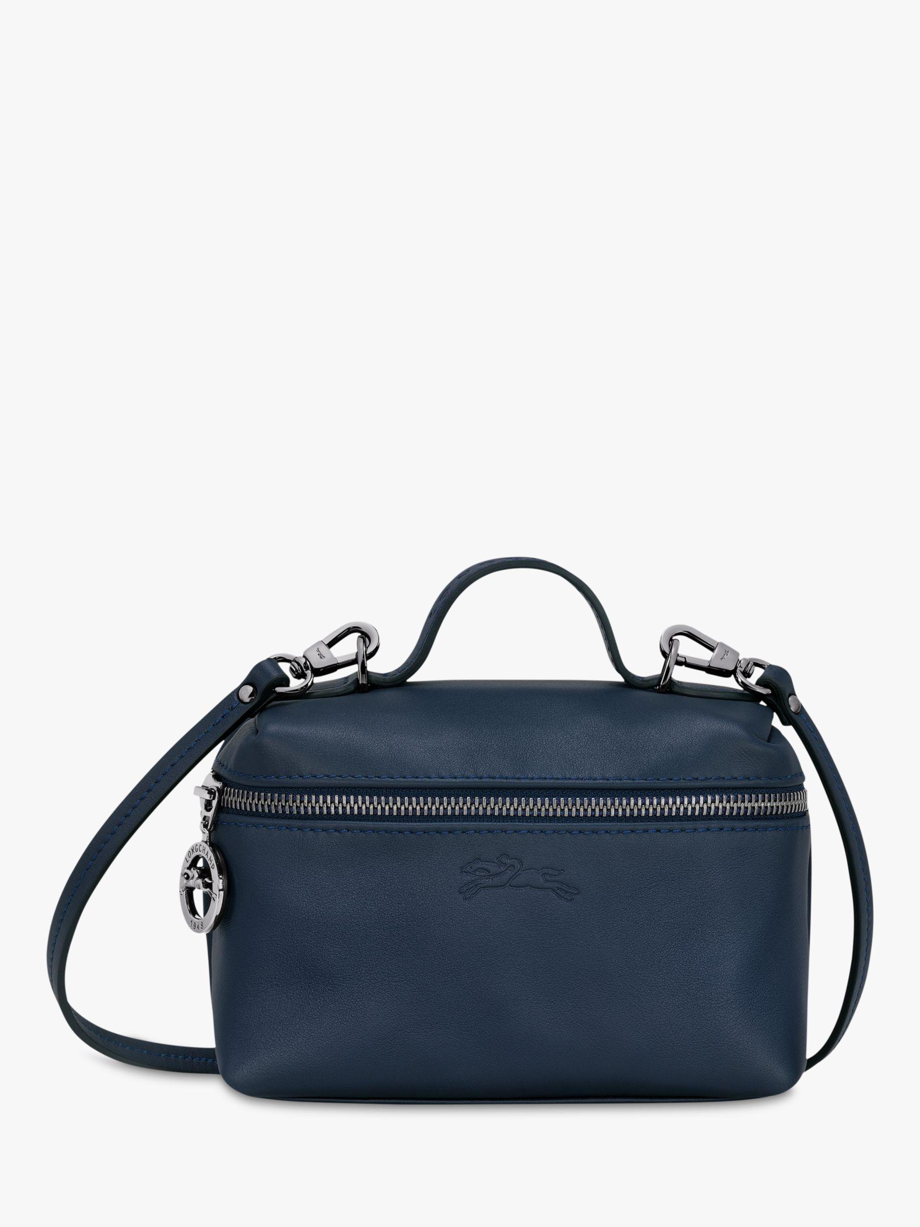 Longchamp Le Pliage Xtra Leather Cross Body Bag in Blue Lyst UK