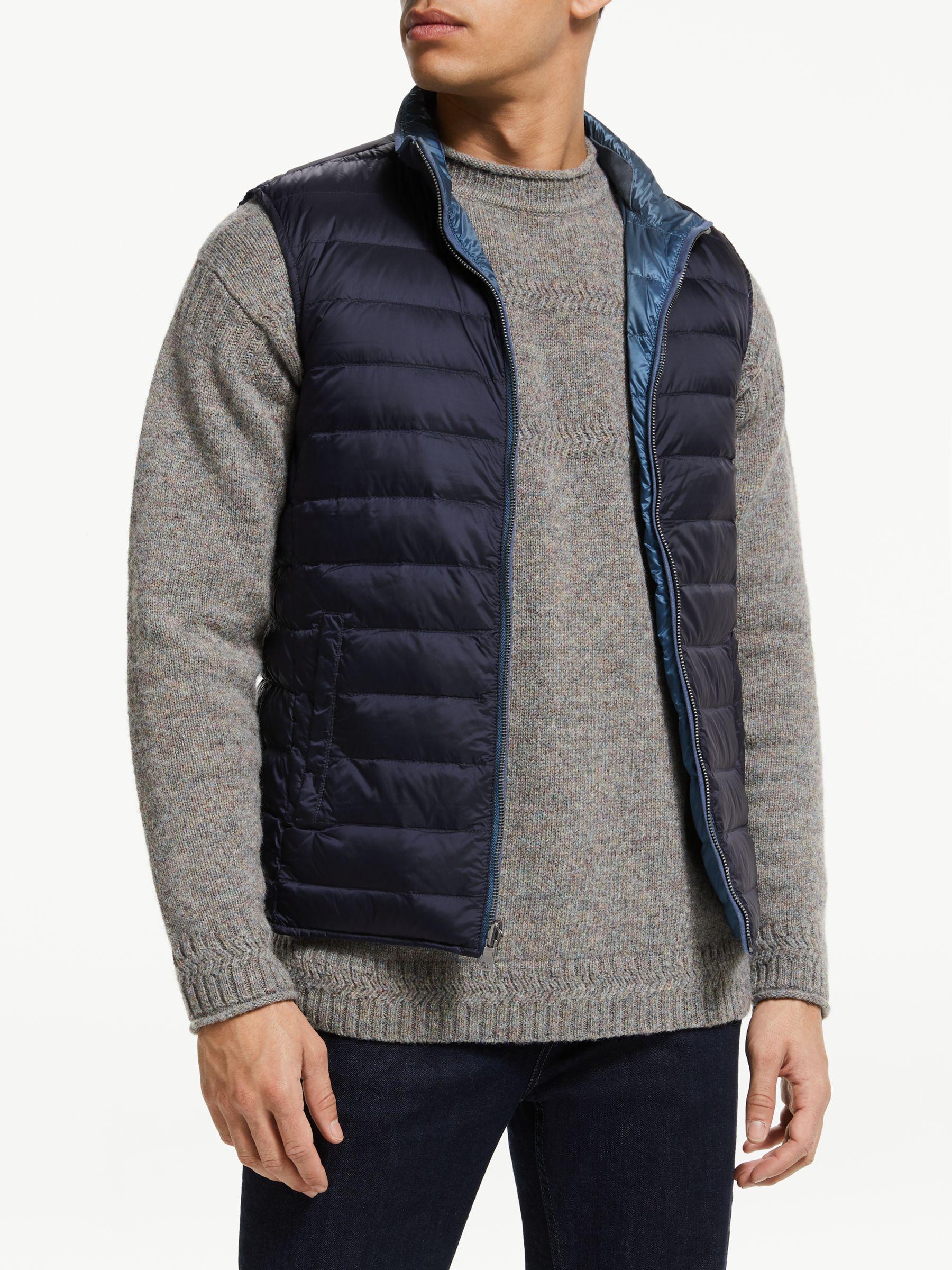 Hackett Synthetic Reversible Down Gilet in Blue/Navy (Blue) for Men Lyst