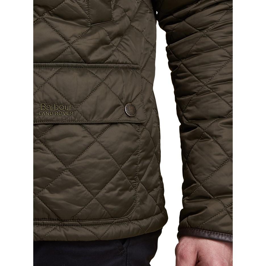 Barbour Wool Land Rover Defender Horstead Quilted Jacket in Olive