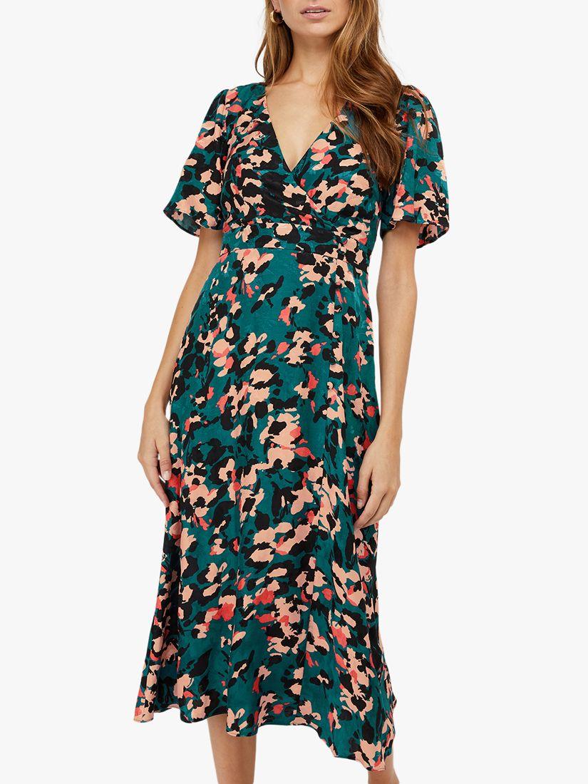 allegra animal print jacquard dress