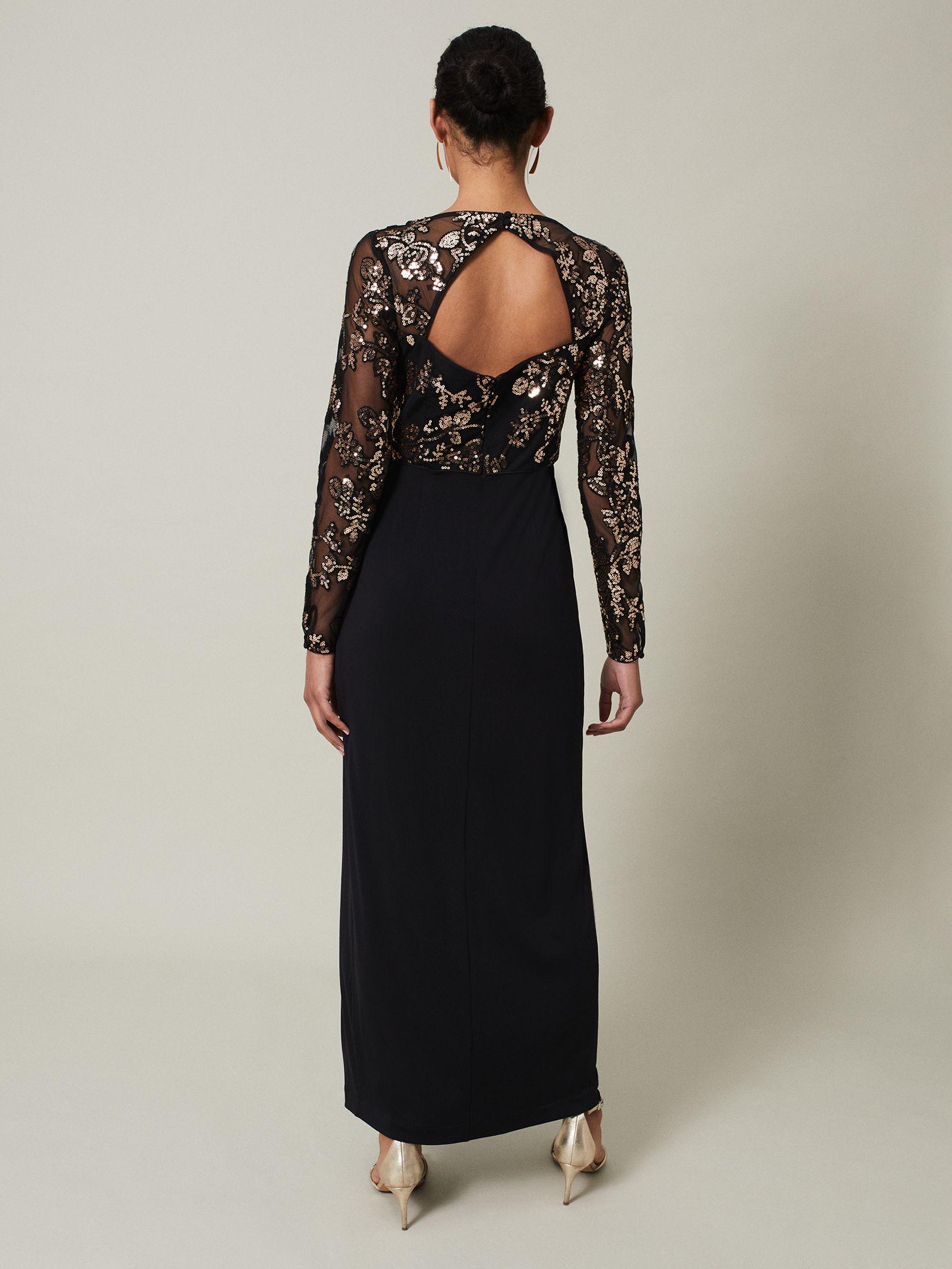 08 sequin top jersey dress