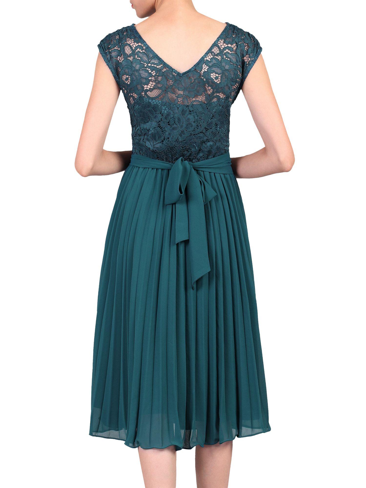 jolie moi teal dress