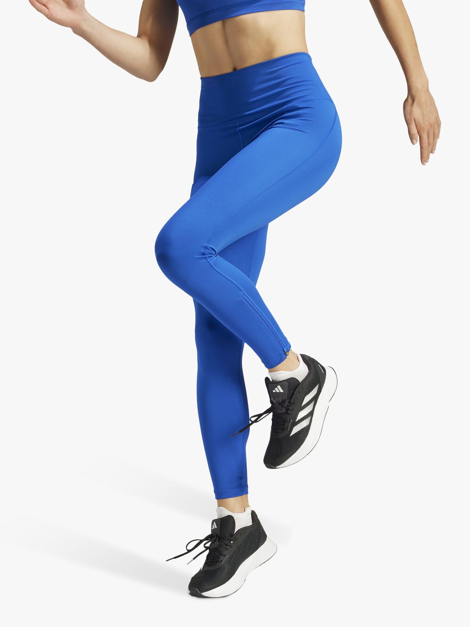 Royal blue adidas leggings top