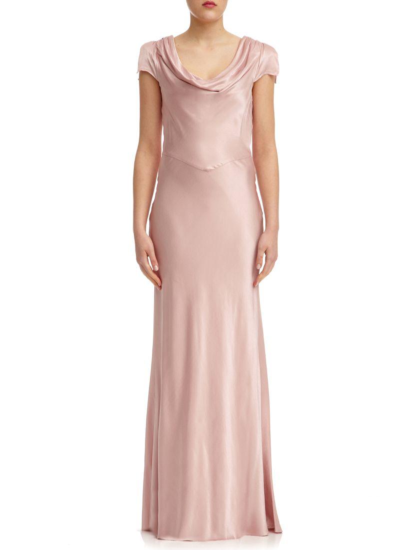 Ghost Synthetic Hollywood Sylvia Dress in Pink - Lyst
