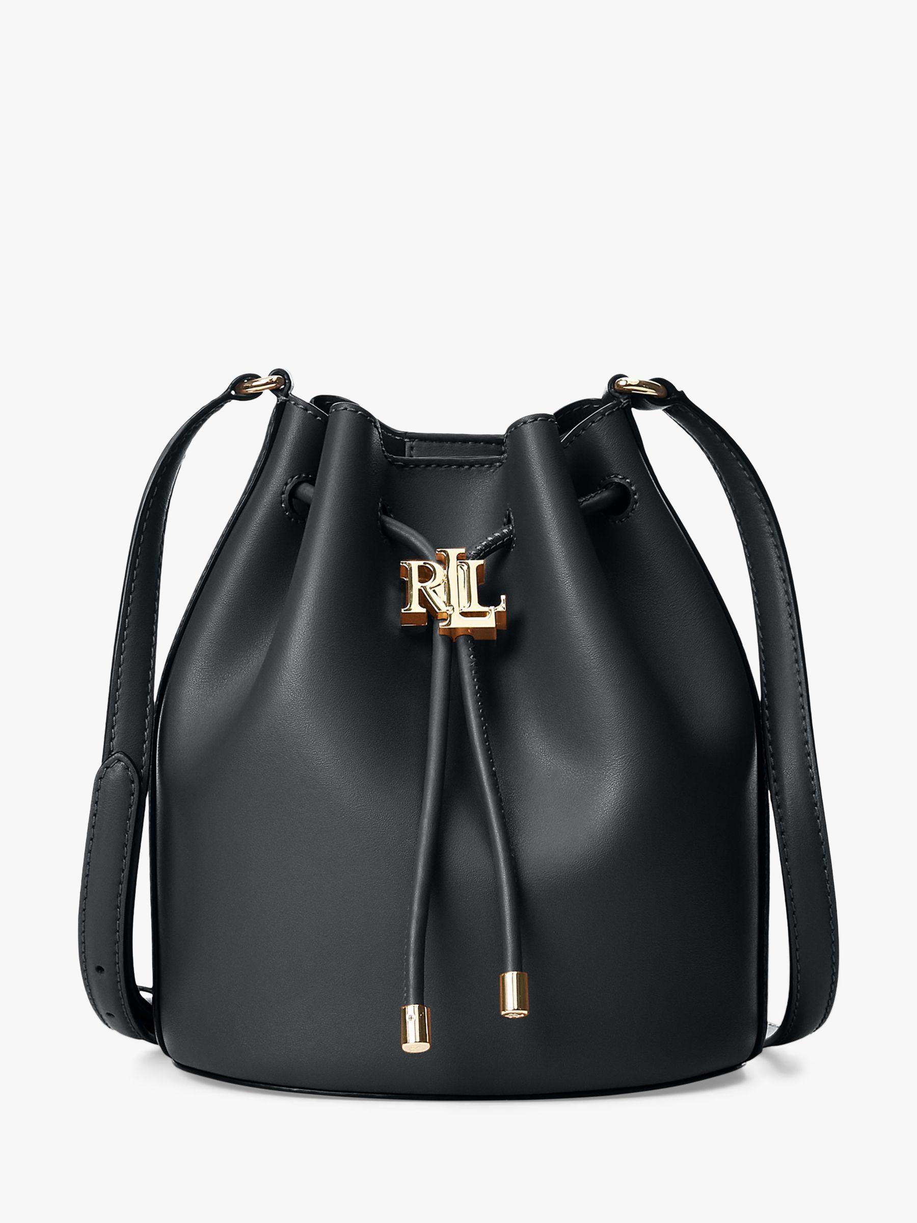 Ralph Lauren Lauren Andie 19 Leather Bucket Bag in Blue - Save 30% - Lyst