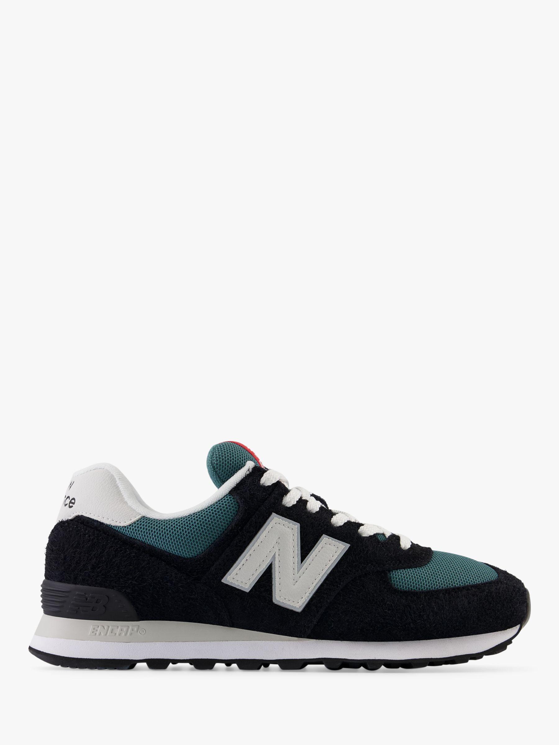 New balance black suede 574 trainers 2025