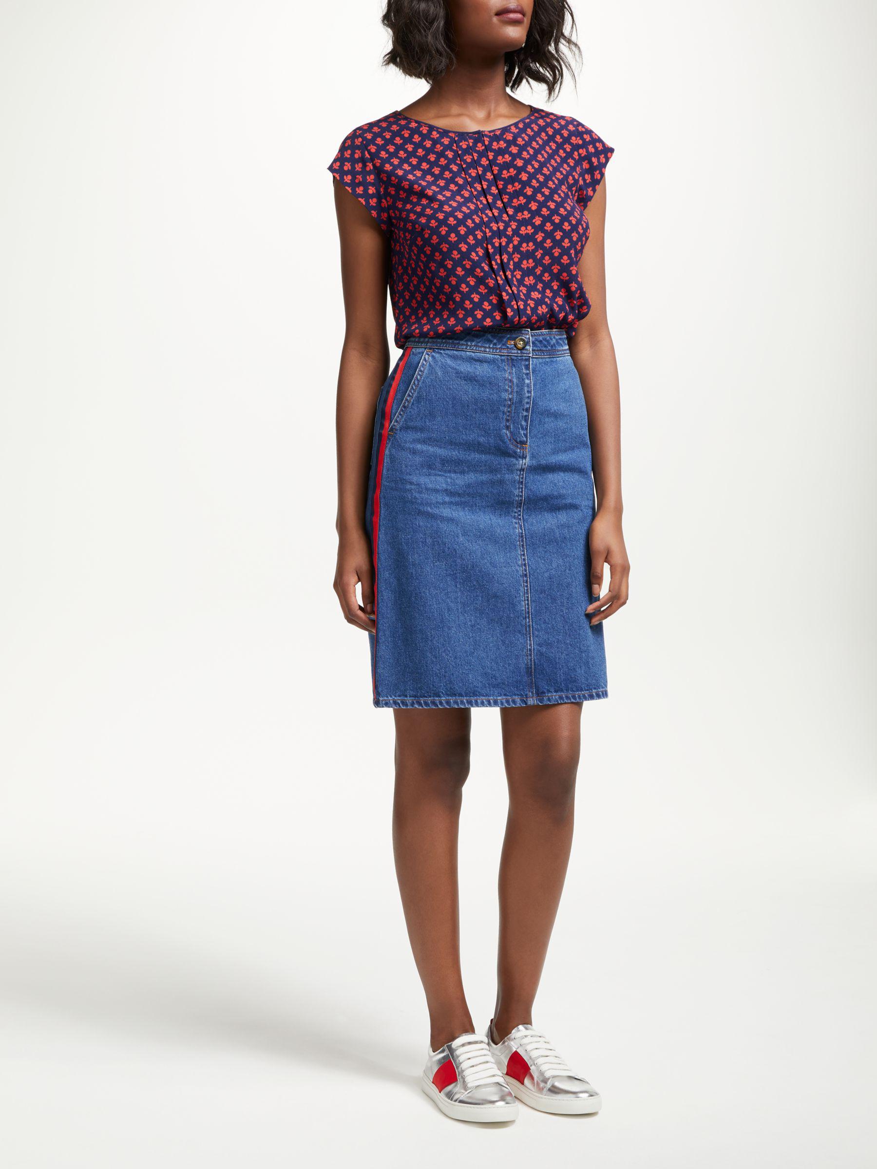 boden jean skirt