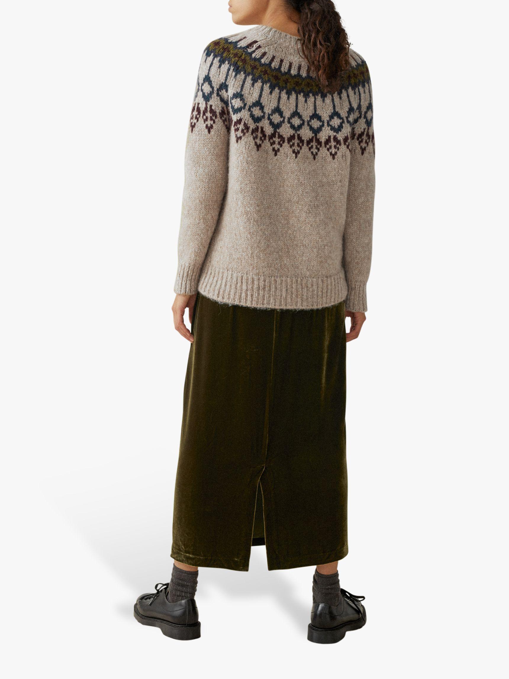 Toast Wool Icelandic Fair Isle Jumper 