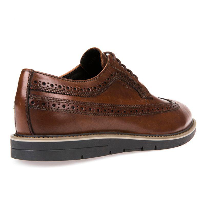 Geox Leather Uvet Derby Shoes in Cognac (Brown) for Men - Lyst
