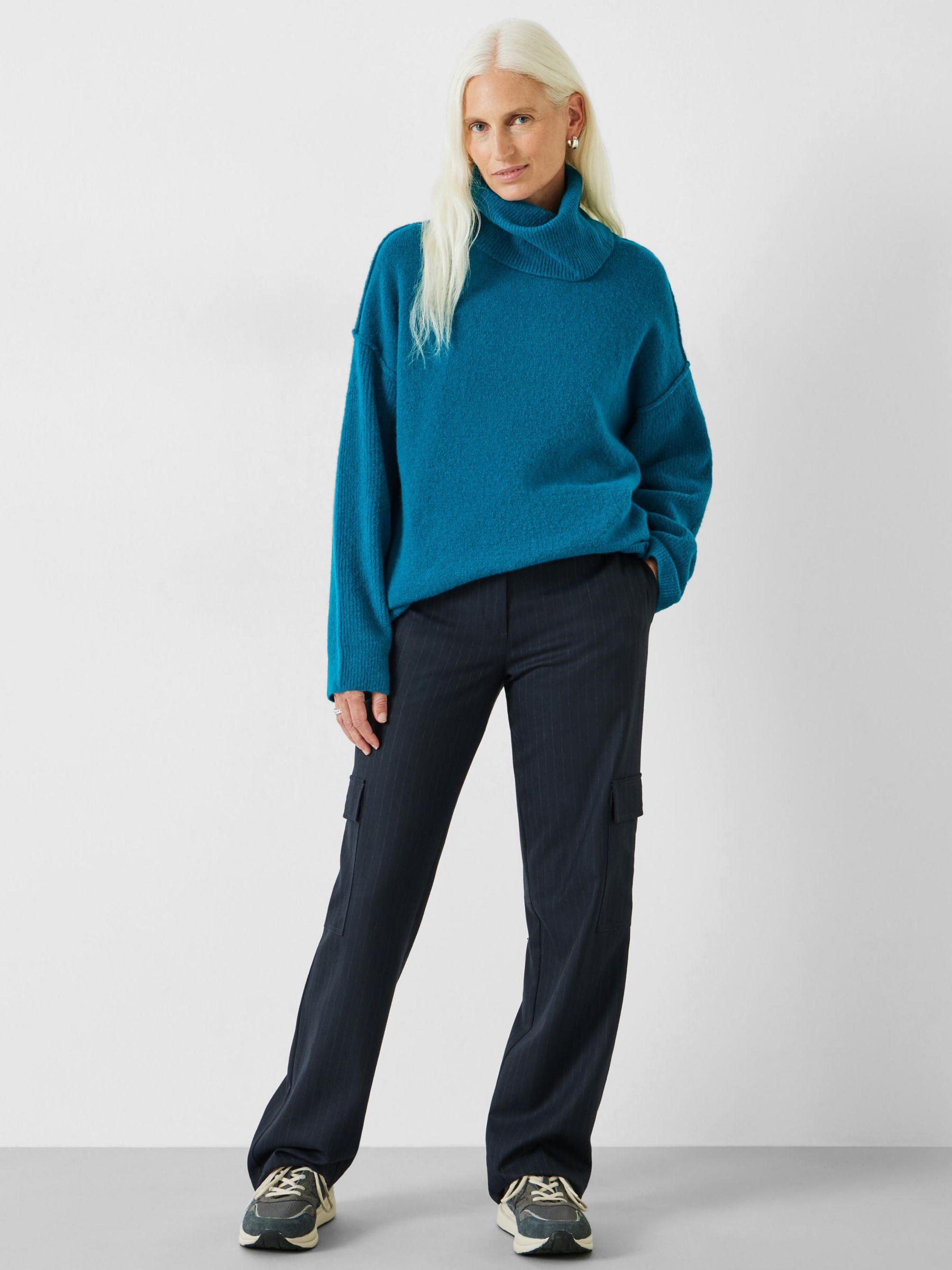 Hush Meryl Roll Neck Wool Blend Jumper in Blue Lyst UK
