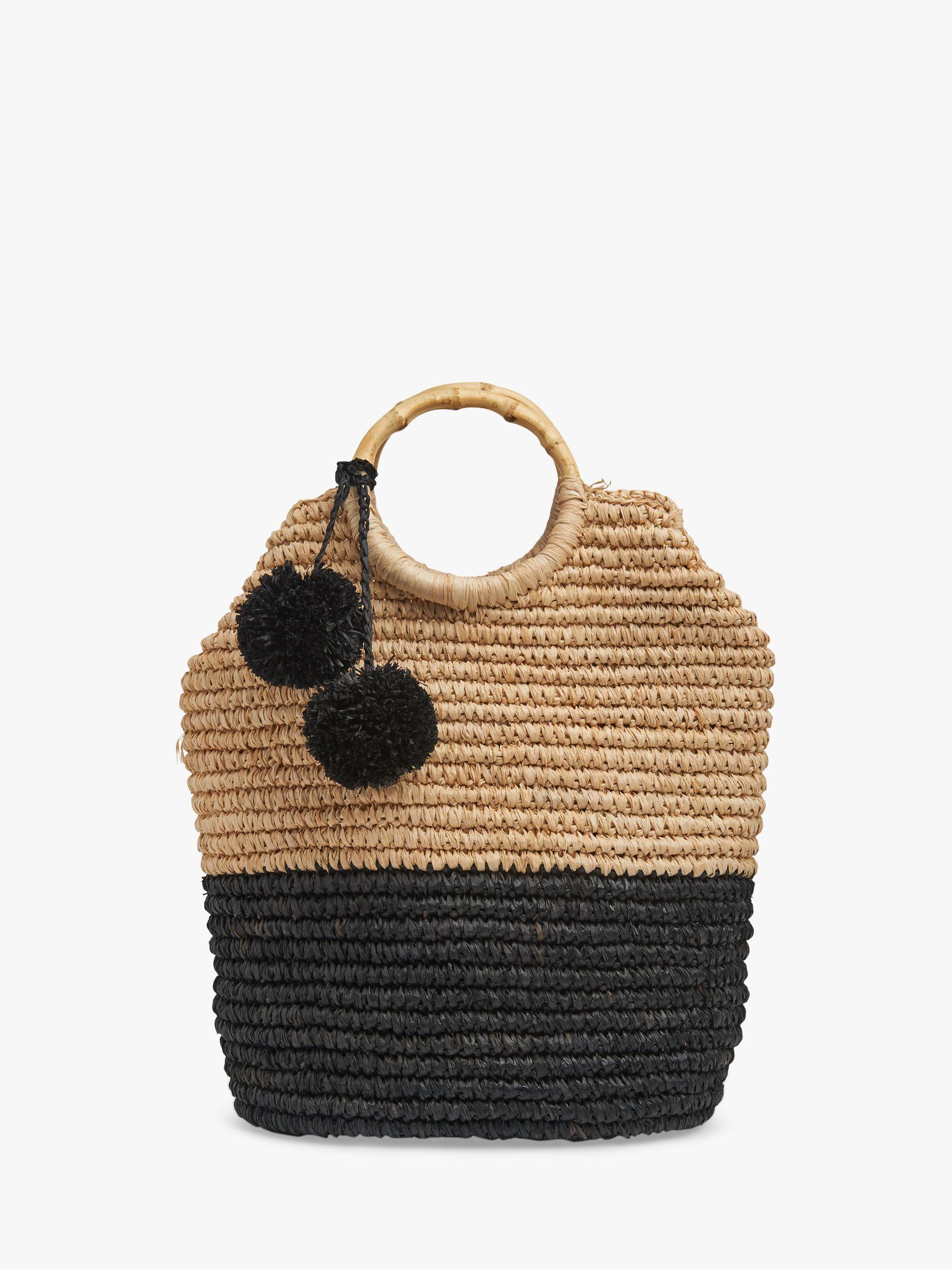 lk bennett raffia bag