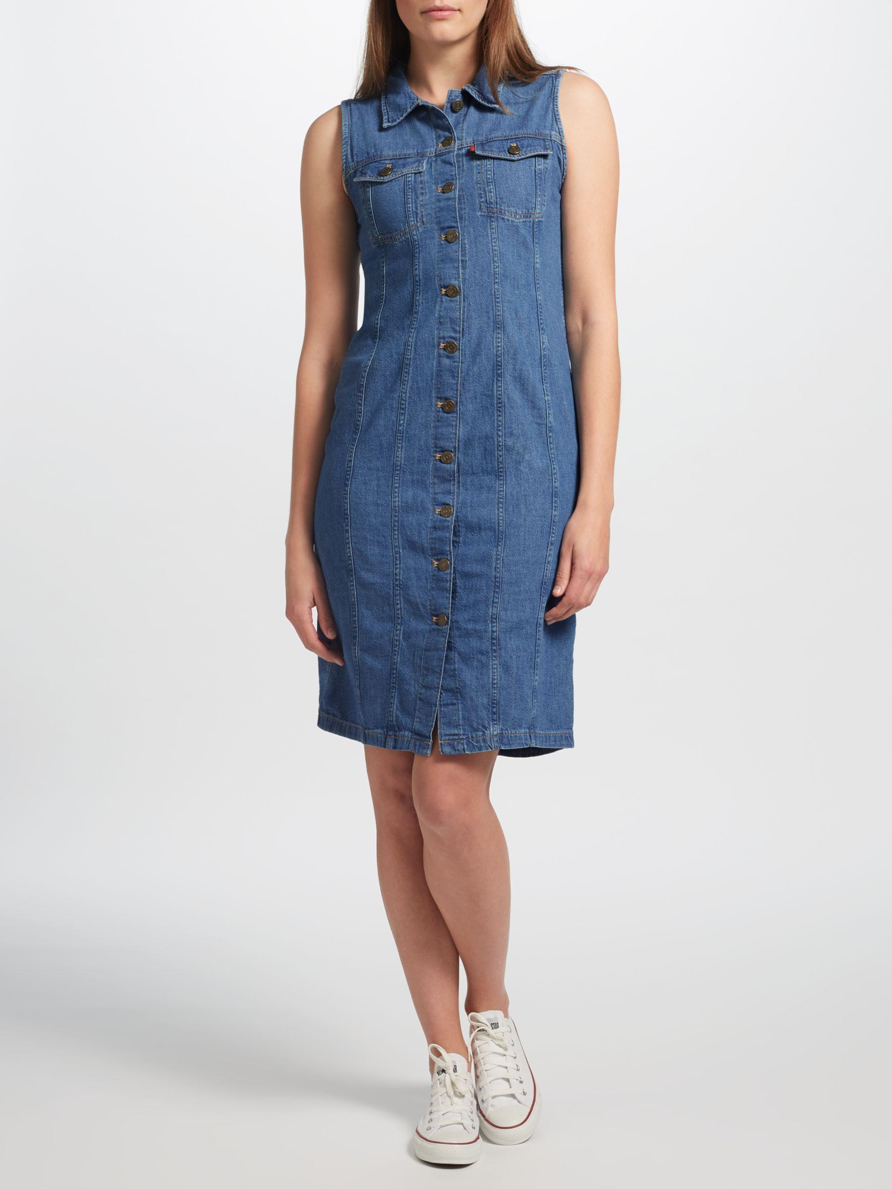 levis aubrey denim dress