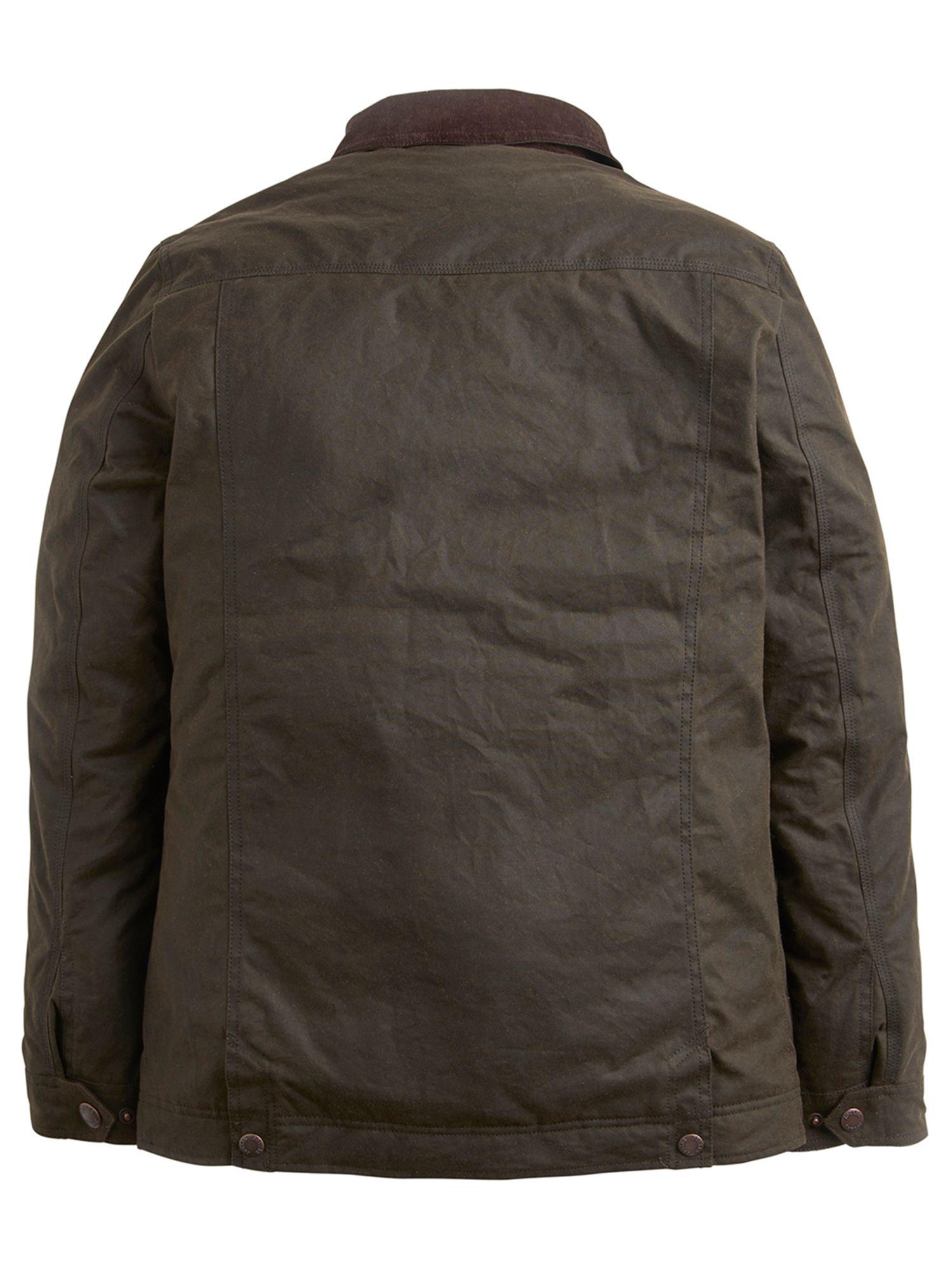 Joules Cotton Halley Stevenson Wax Jacket in Olive (Green) for Men Lyst
