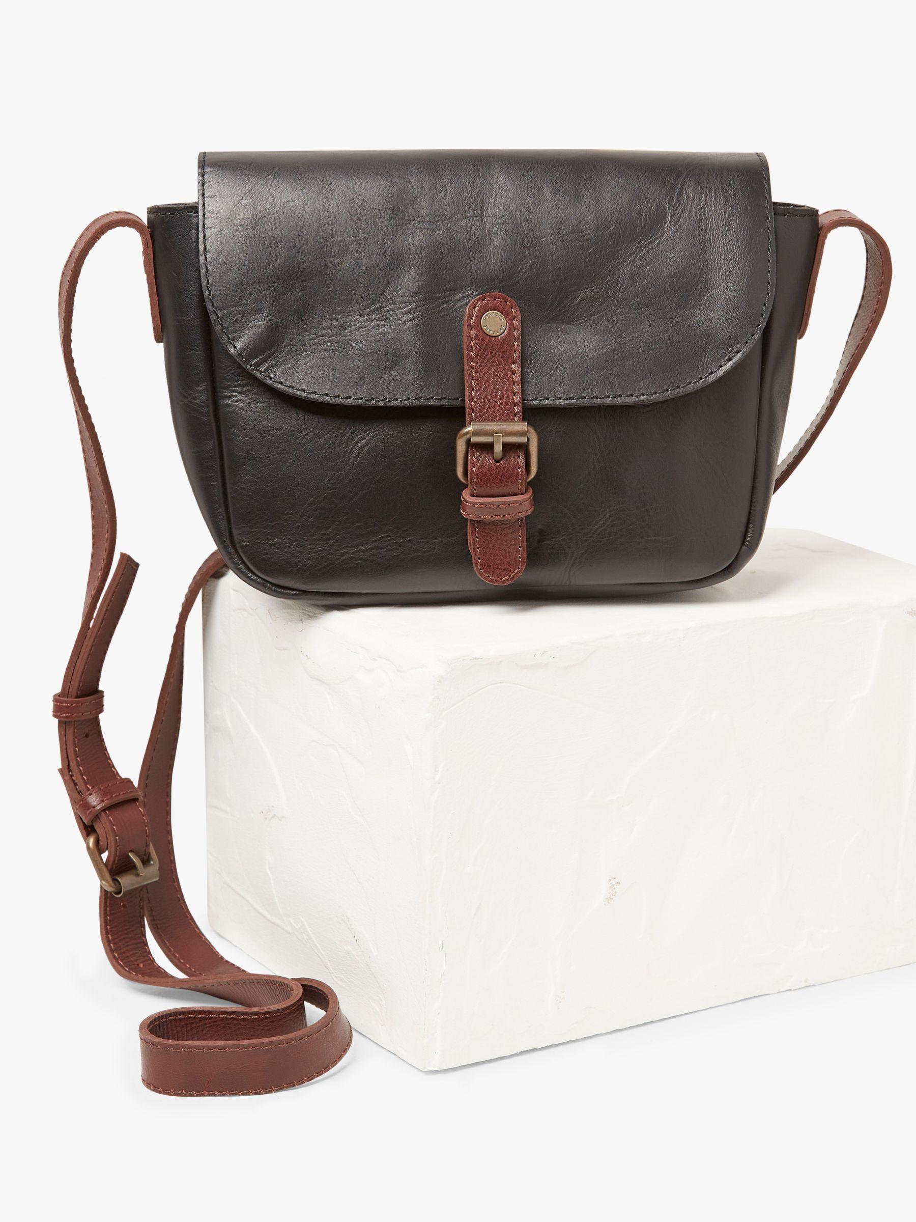 FatFace Berlin Leather Cross Body Bag in Black Lyst UK