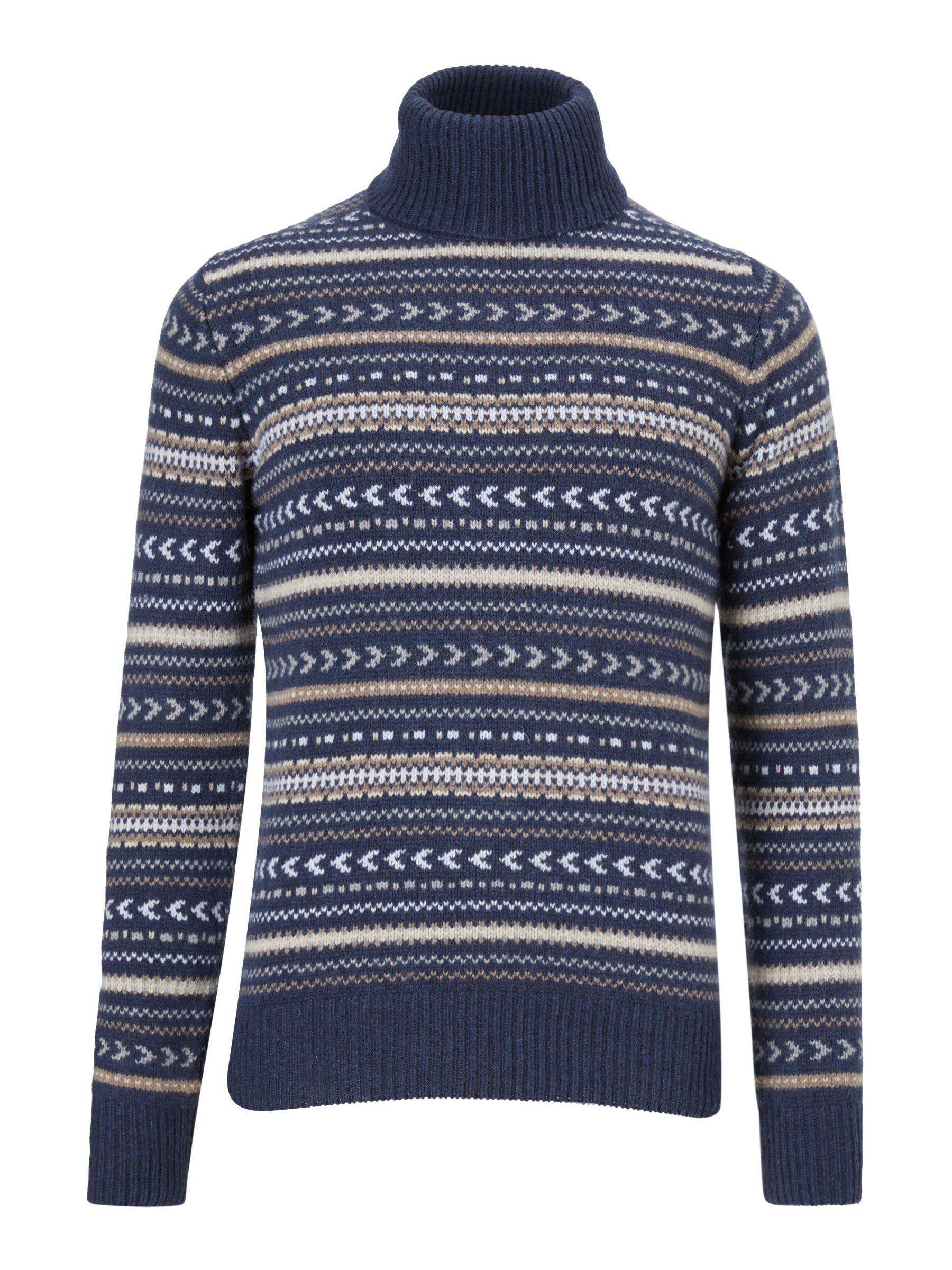 fairisle roll neck jumper