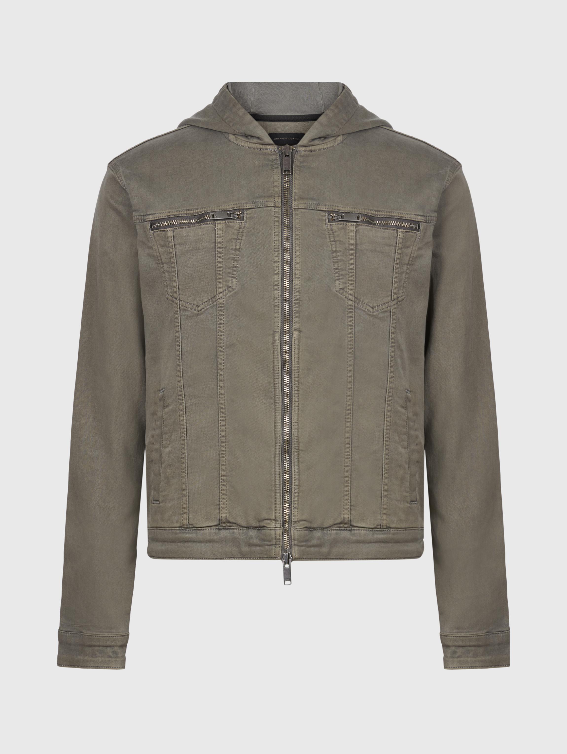 John Varvatos Cotton Hooded Trucker 