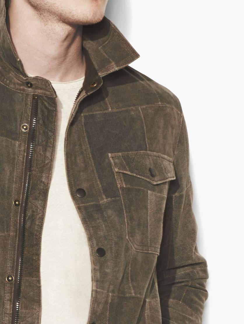john varvatos patchwork jacket