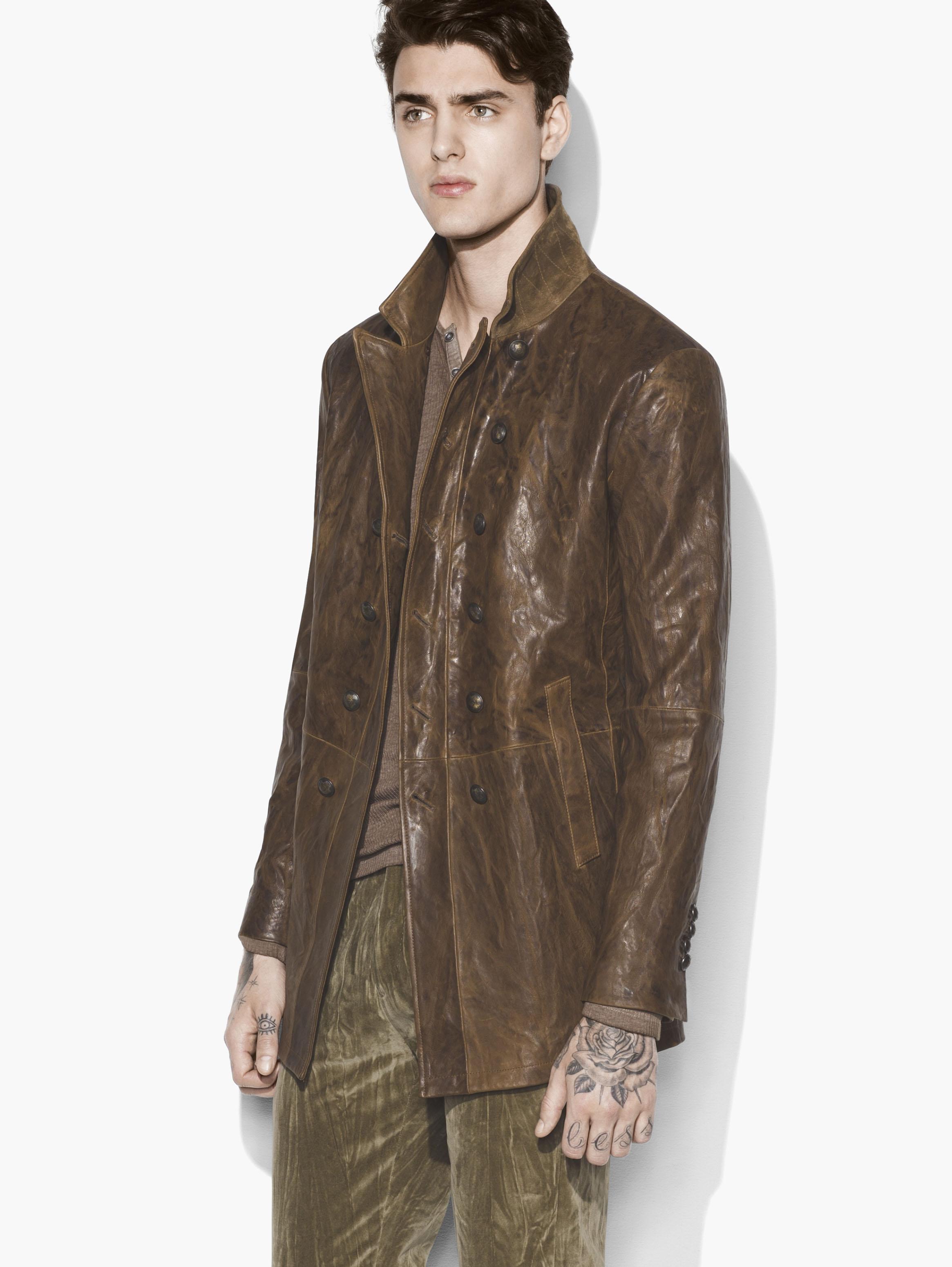 John Varvatos Burnished Double Breasted 