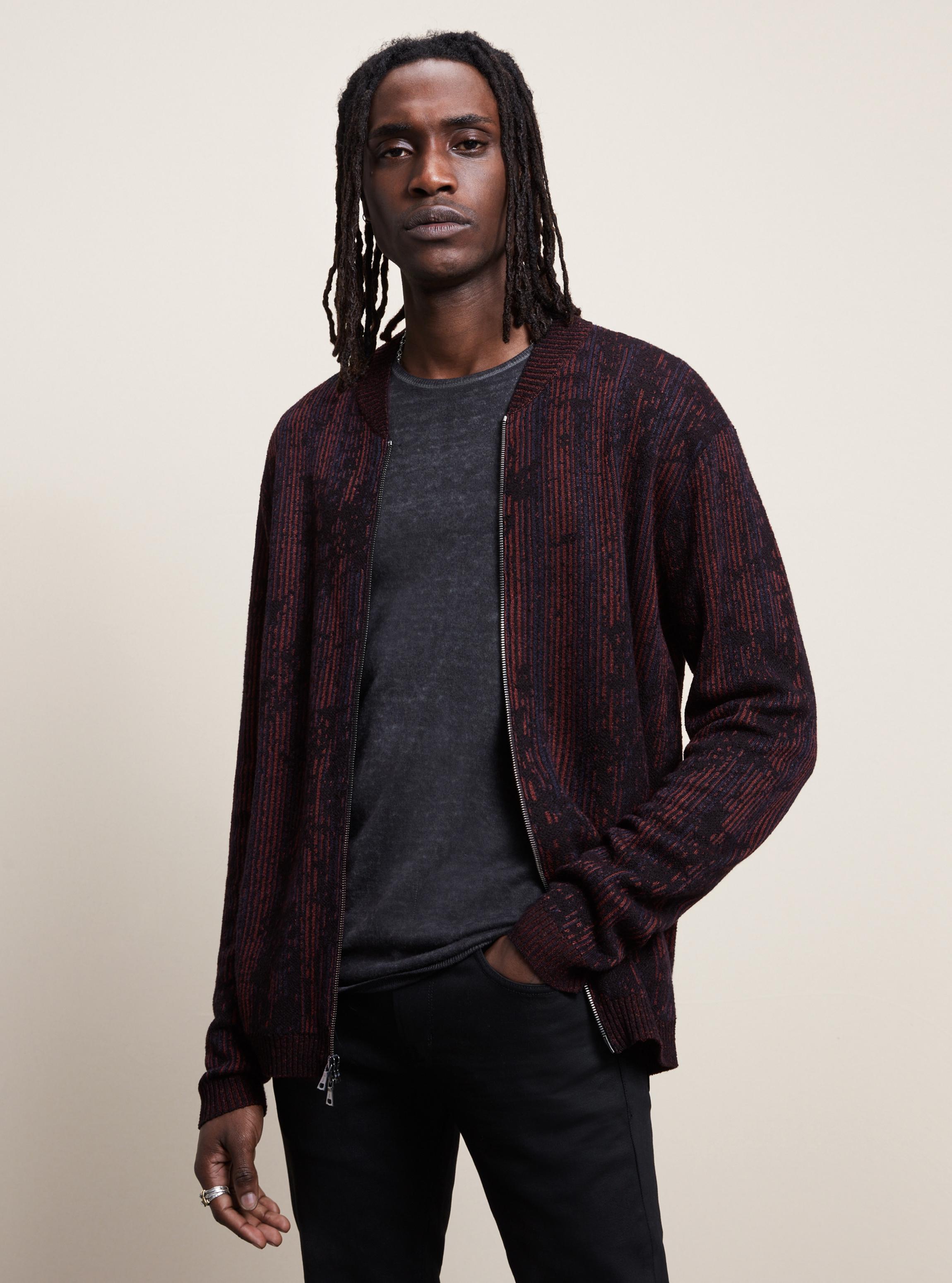John Varvatos Linen Flocked Baseball 