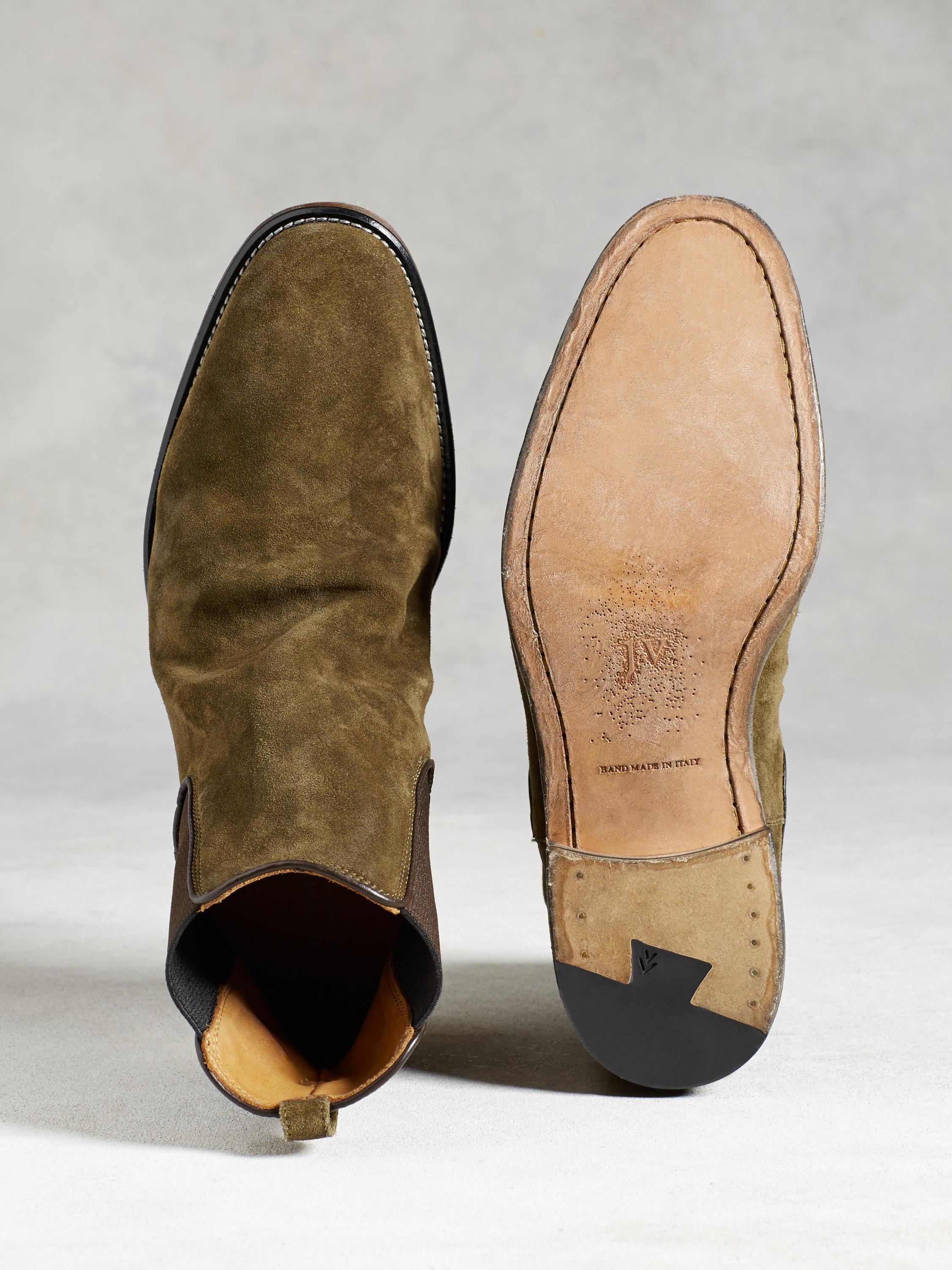fleetwood suede chelsea boot