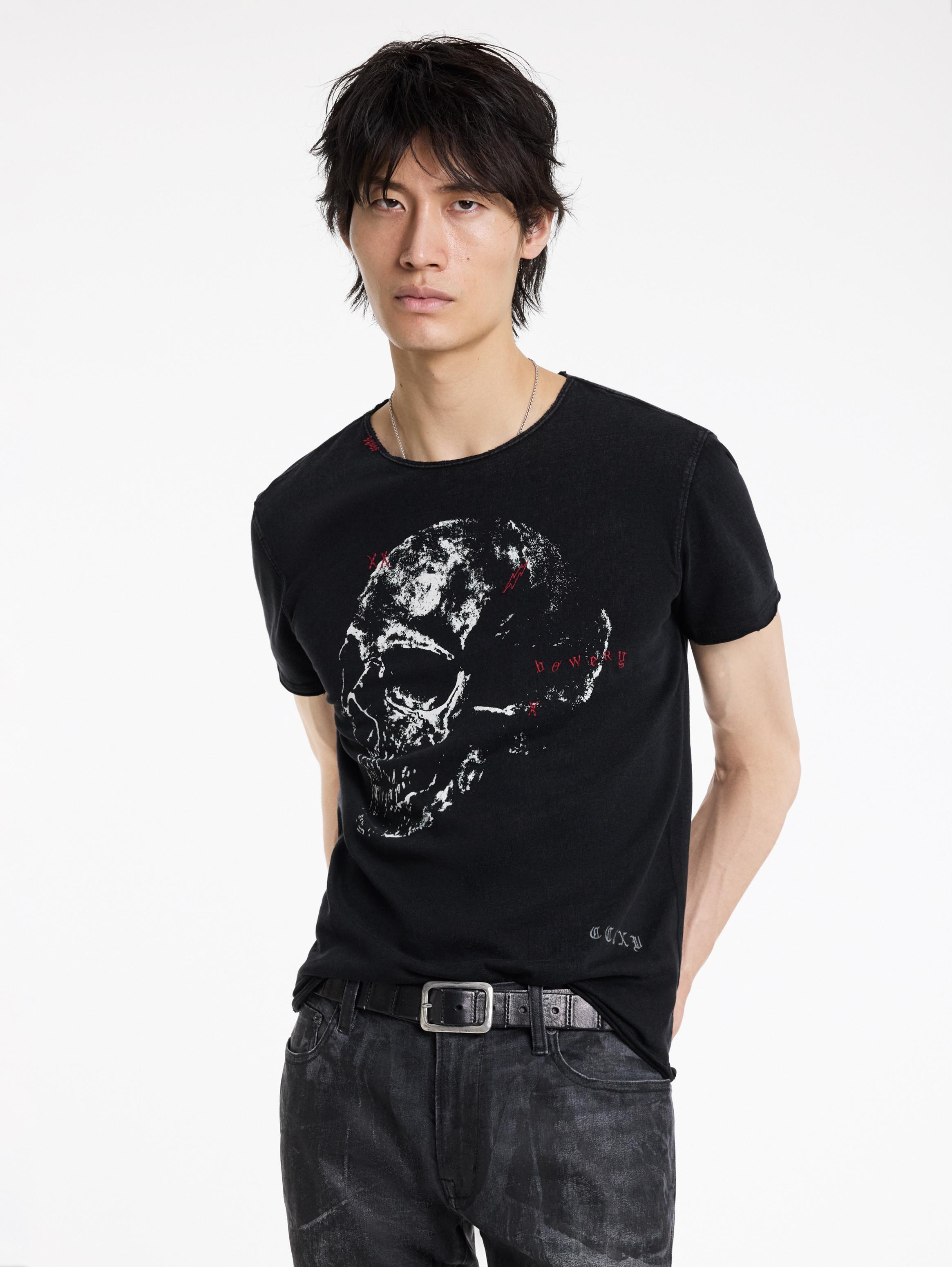 Buy John Varvatos Mens Embellished Skull Tee At Jamaica