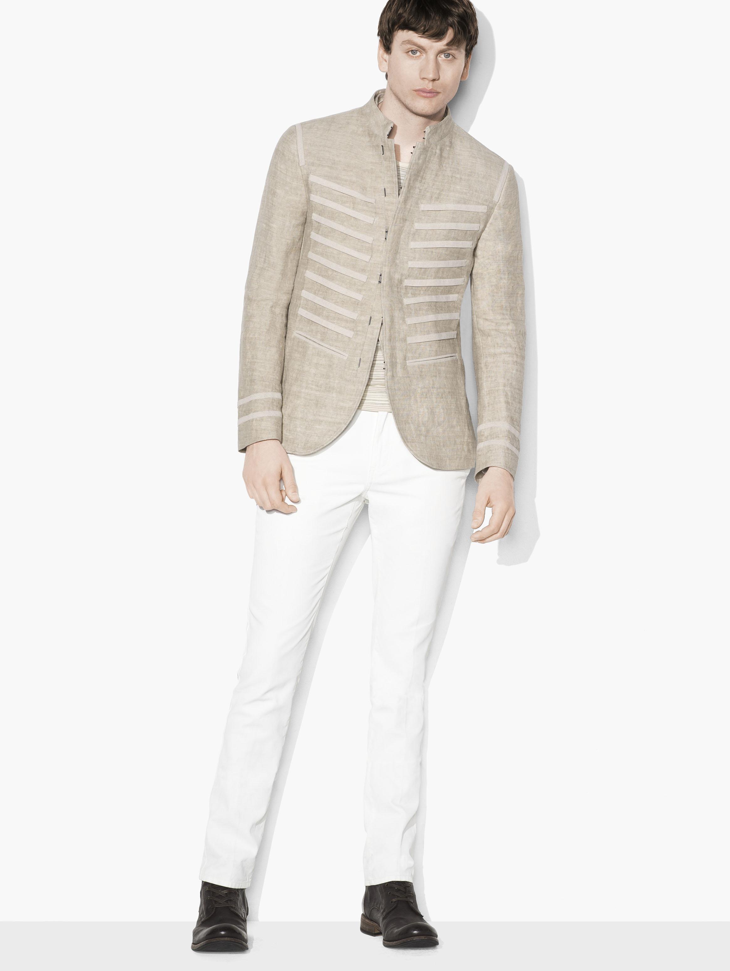 Lyst John Varvatos Military Soft Jacket in White for Men