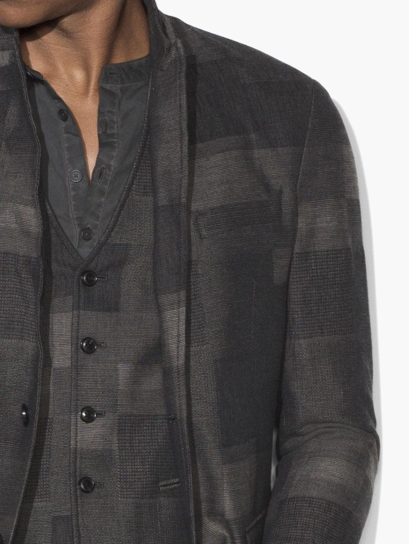 john varvatos patchwork jacket