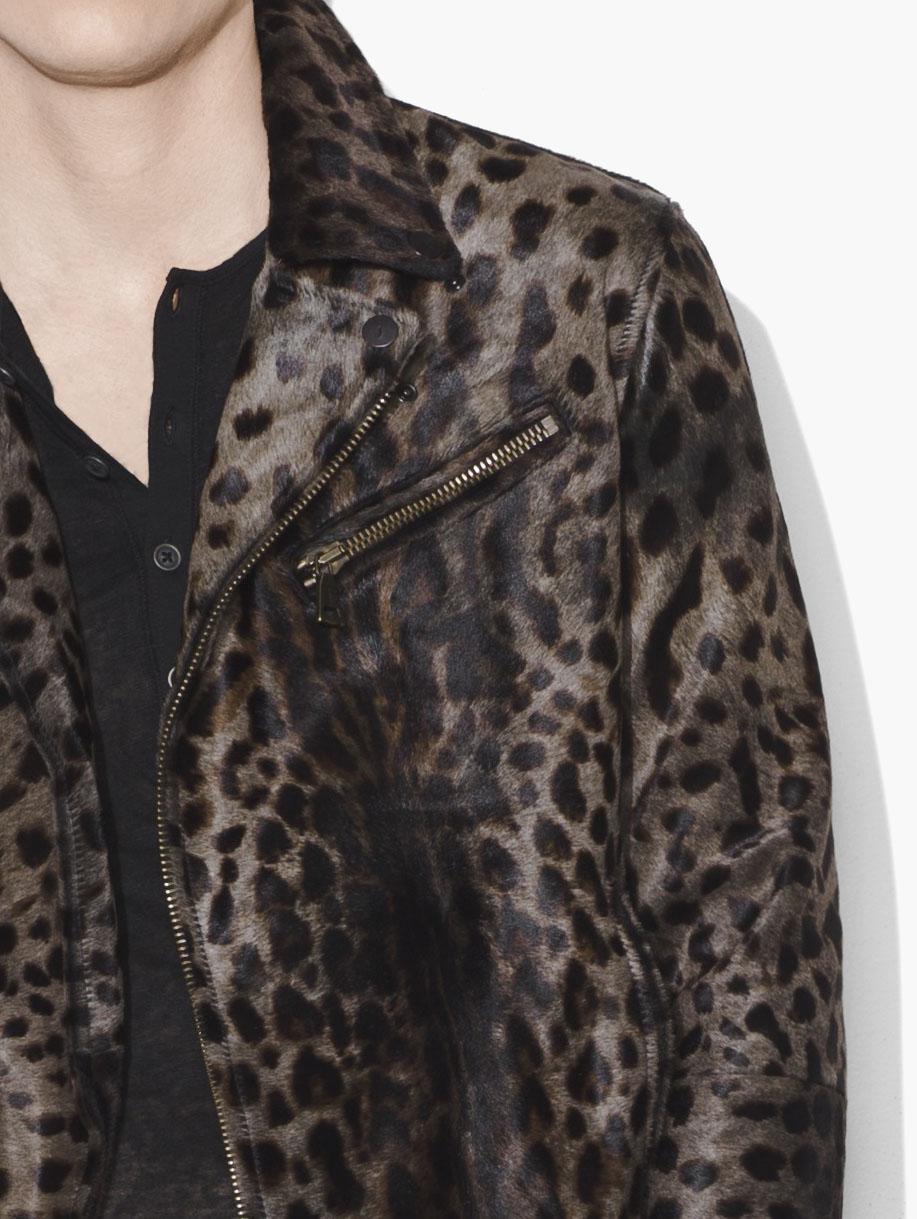 john varvatos leopard jacket