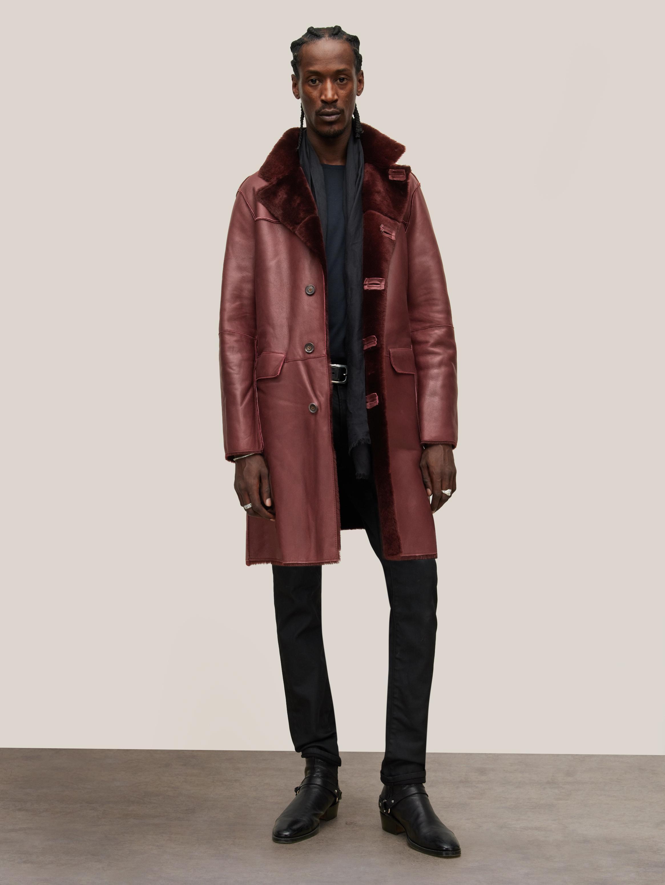 John varvatos shearling sale