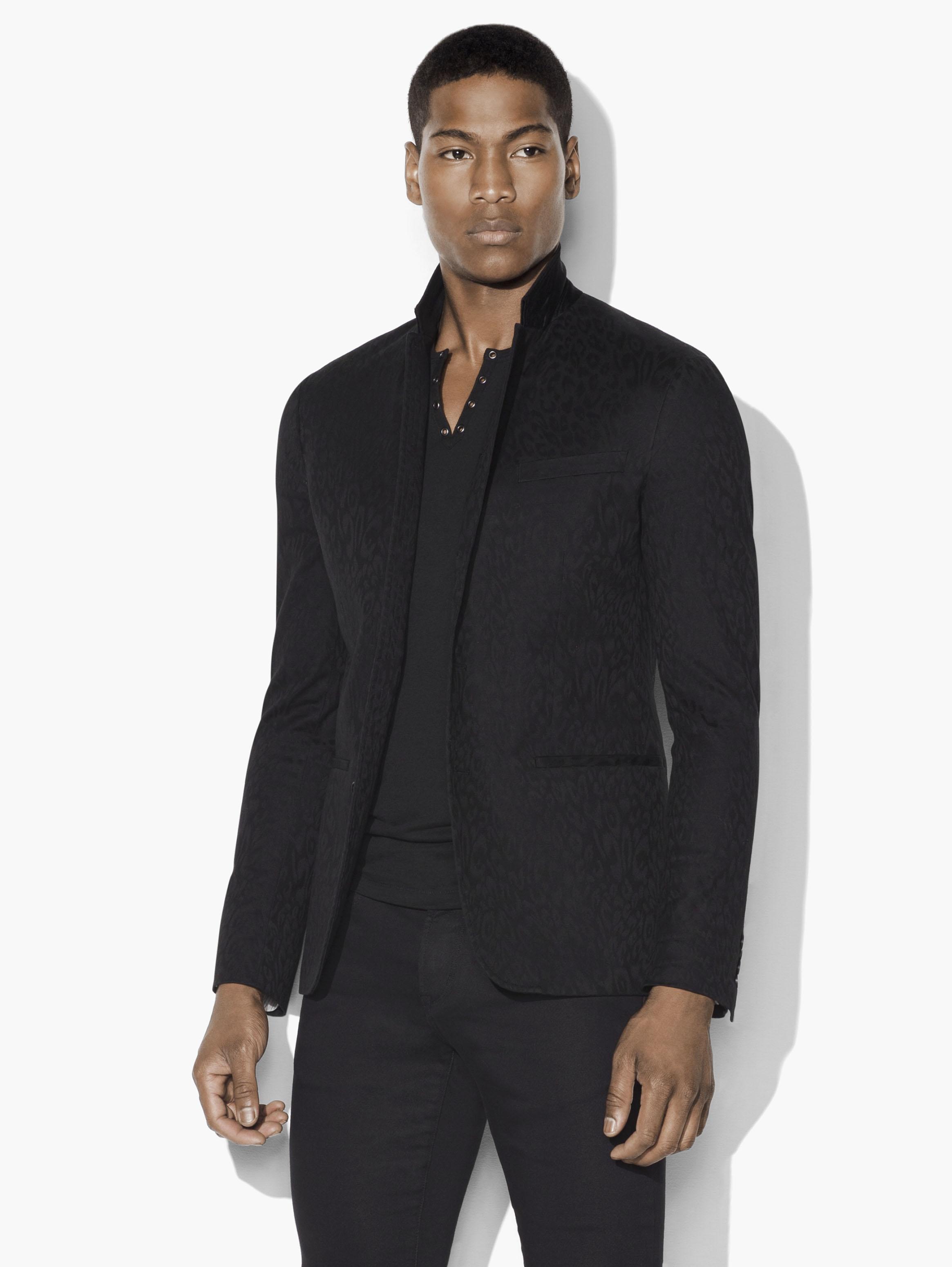 Lyst John Varvatos Tonal Camo Sport Coat in Black for Men