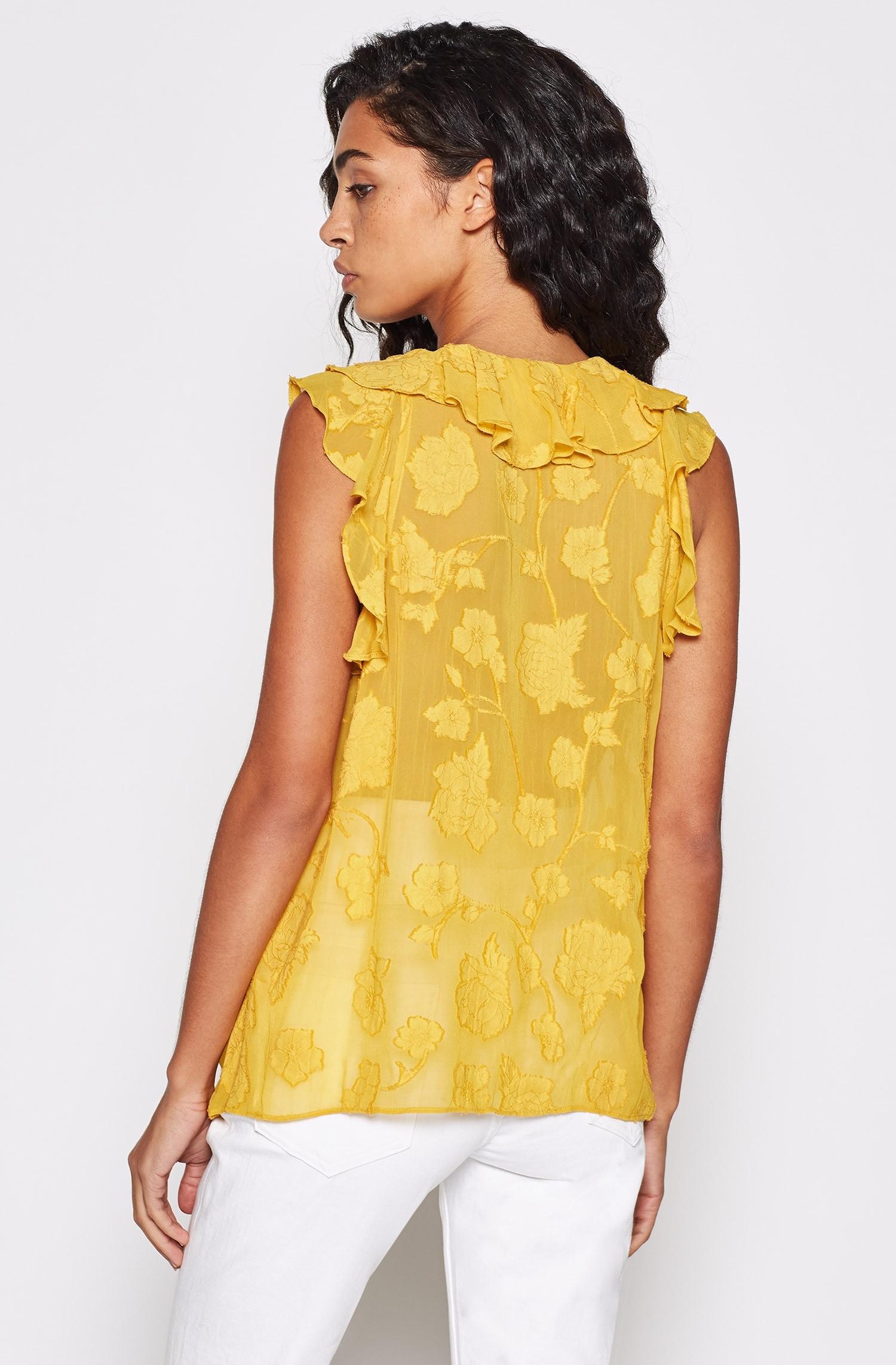 joie eddison floral ruffle top
