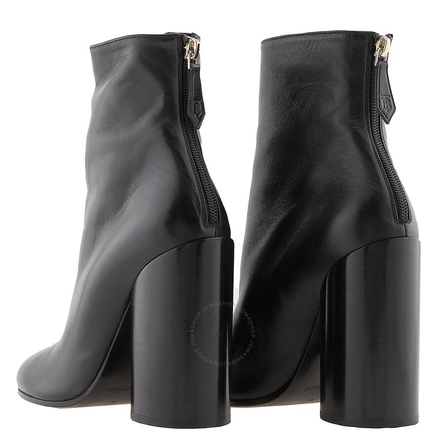 Burberry Anita Block heel Ankle Boots in Grey Lyst UK