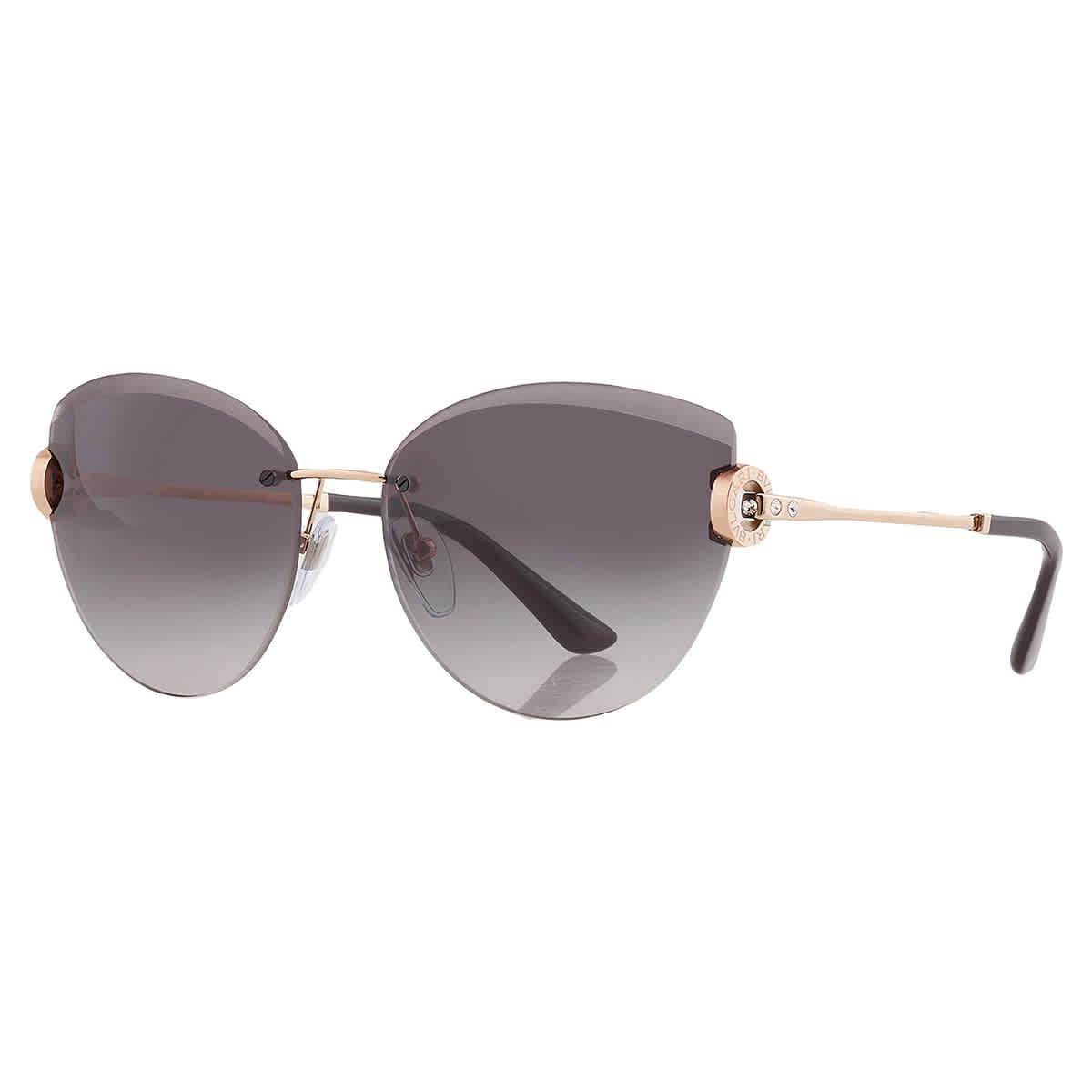 BVLGARI Grey Gradient Cat Eye Sunglasses Bv6166b 20148g 60