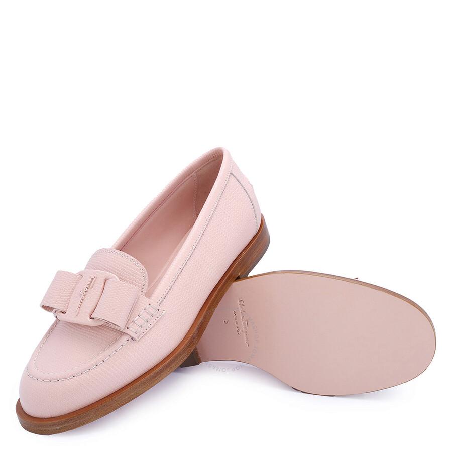 Ferragamo | Viva pink metallic leather flats | Savannahs