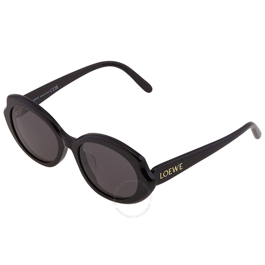 Loewe Grey Oval Sunglasses Lw40147f 01a 55 in Black | Lyst UK display picture 1