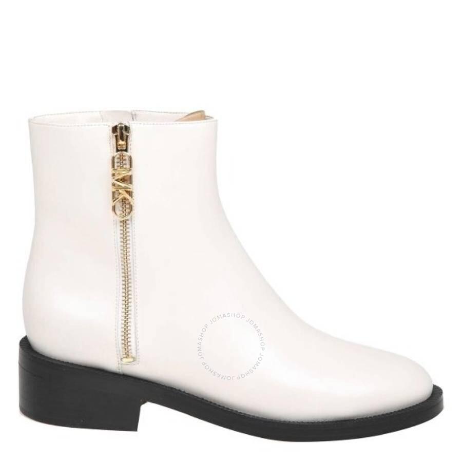 Michael kors white ankle boots hot sale