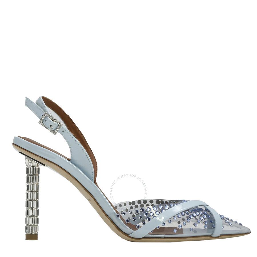 Malone Souliers Clear baby Jorja 90 Slingback Pumps in Blue Lyst Canada