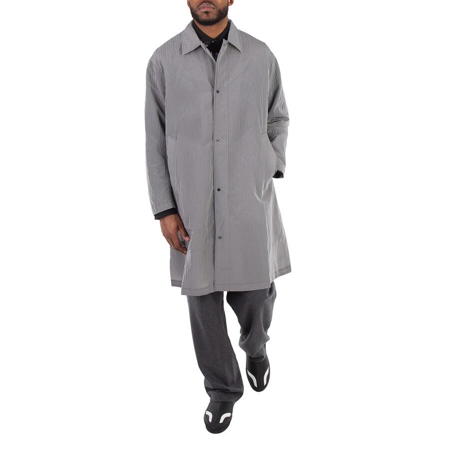 Emporio Armani Single-Breasted Textured Trench Coat, Brand Size 52