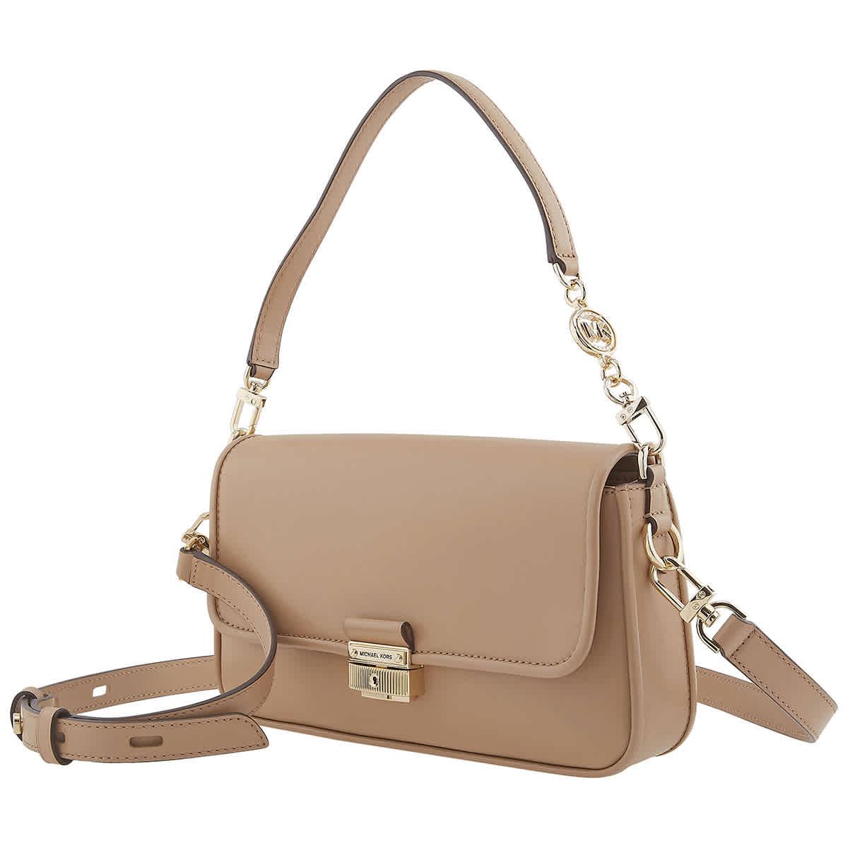 Michael Kors Camel Bradshaw Leather Shoulder Bag in Brown Lyst