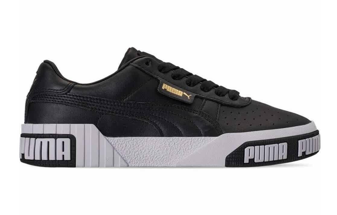 PUMA Rubber Ladies Cali Bold Casual Sneakers, Brand in Black,Gold Tone ...