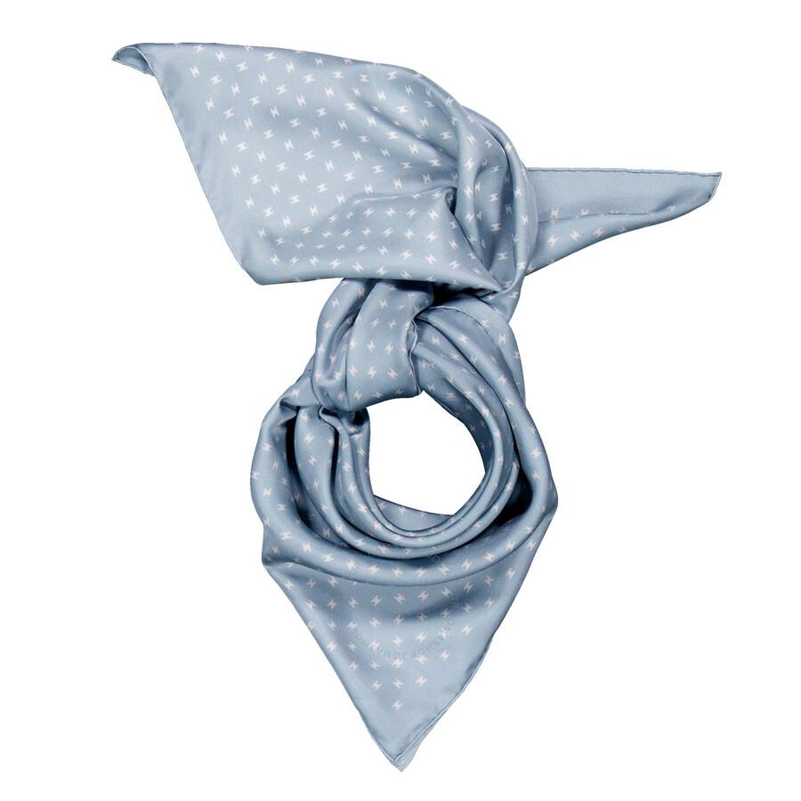 Celine Square Triomphe Silk Twill in Blue | Lyst