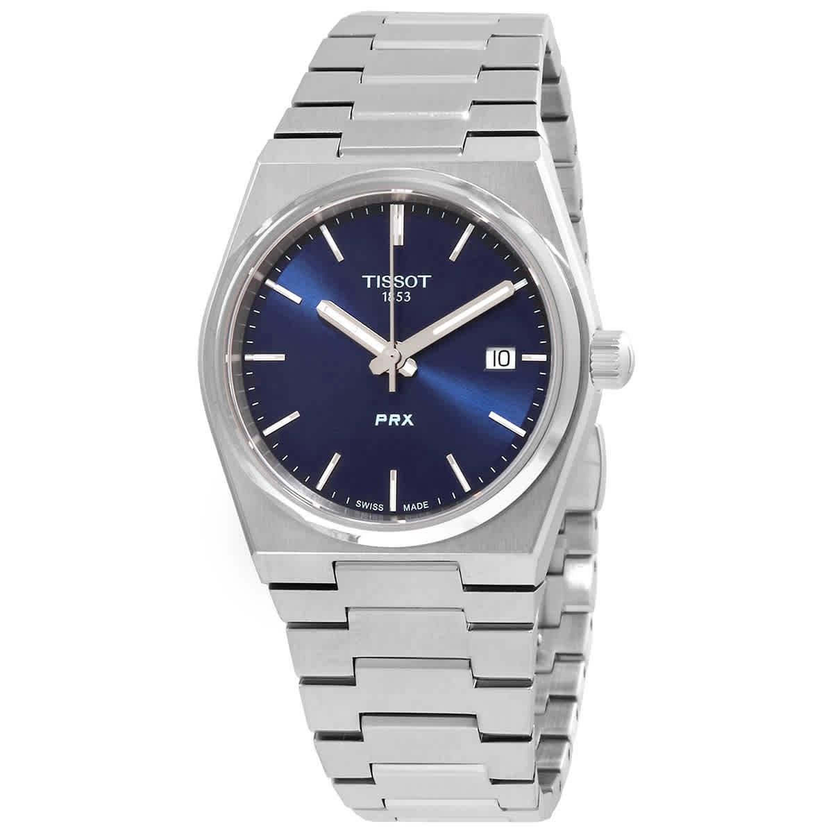 Tissot Prx Quartz Blue Dial Unisex Watch In Metallic Lyst UK Tissot Prx Quartz Blue Dial Unisex Watch In Metallic Lyst UK