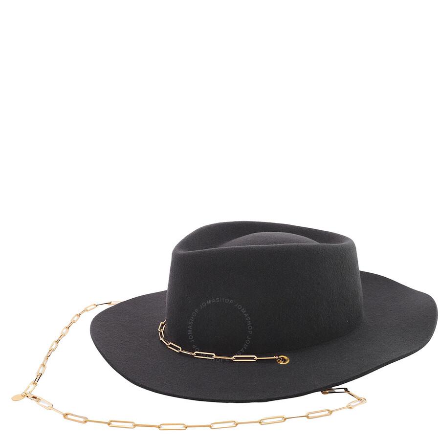 ハット Van Palma MELISSE W/LIVY SILVER CHAIN (MELISSE.S BLACK) Van Palma Melisse w/livy silver chain - Black | MELISSESBLACK