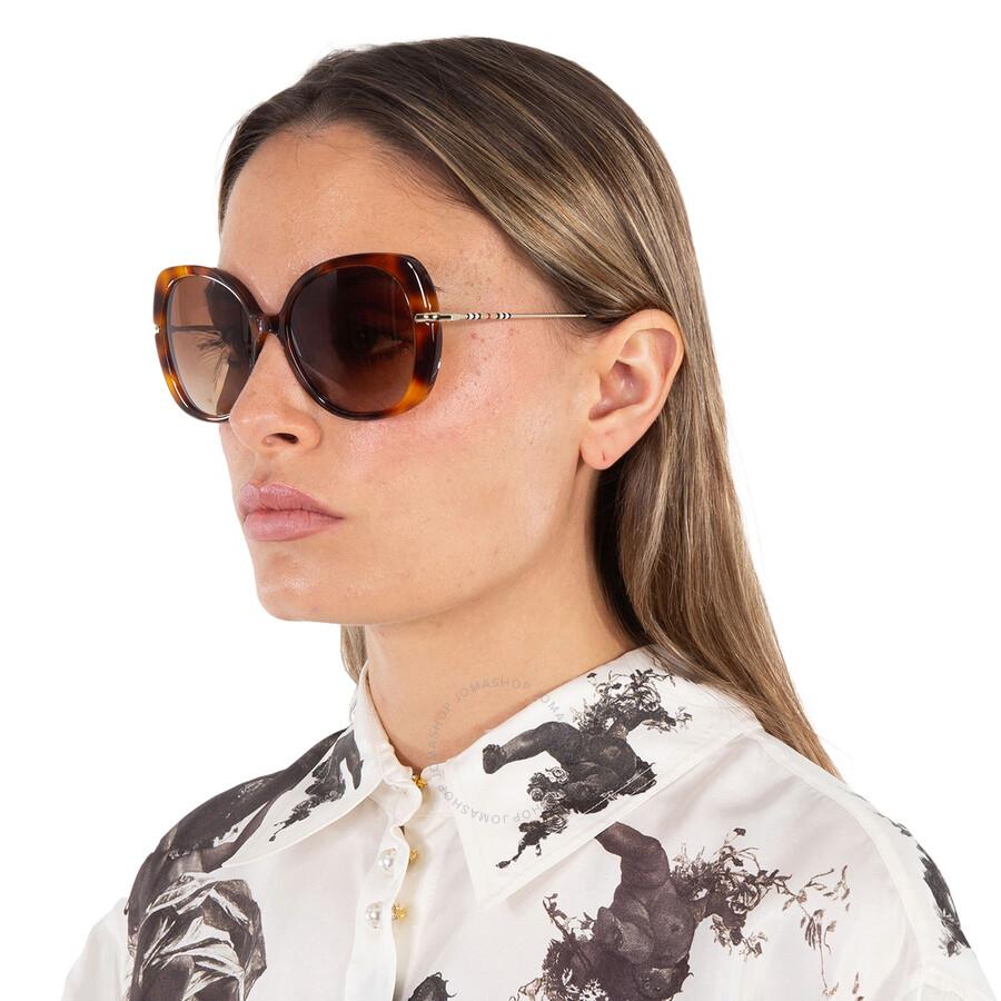 Burberry Eugenie Gradient Butterfly Sunglasses Be4374 331613 55 in 