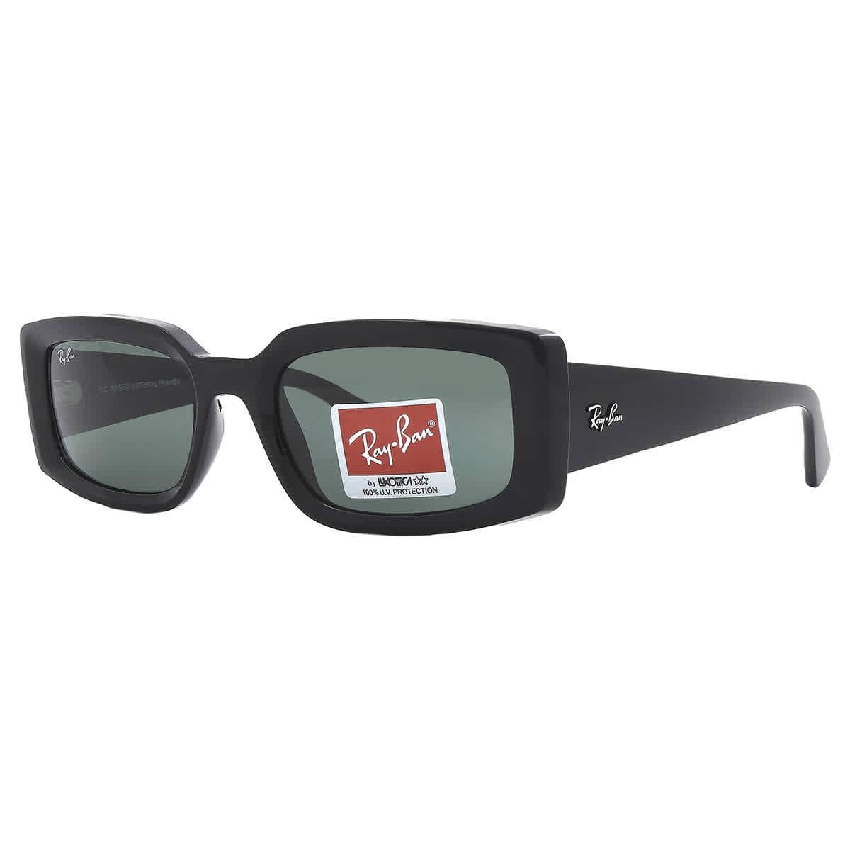 Ray-Ban Kiliane Bio Based Dark Green Rectangular Sunglasses Rb4395