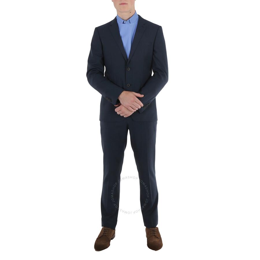Burberry 3 piece suit navy deals